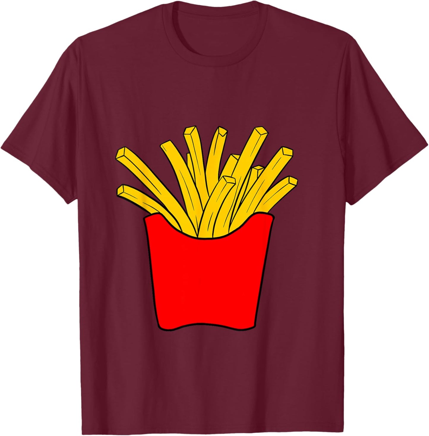French fries costume for Girls Boys Kids Men Women T-Shirt - T-Shirt | Maroon