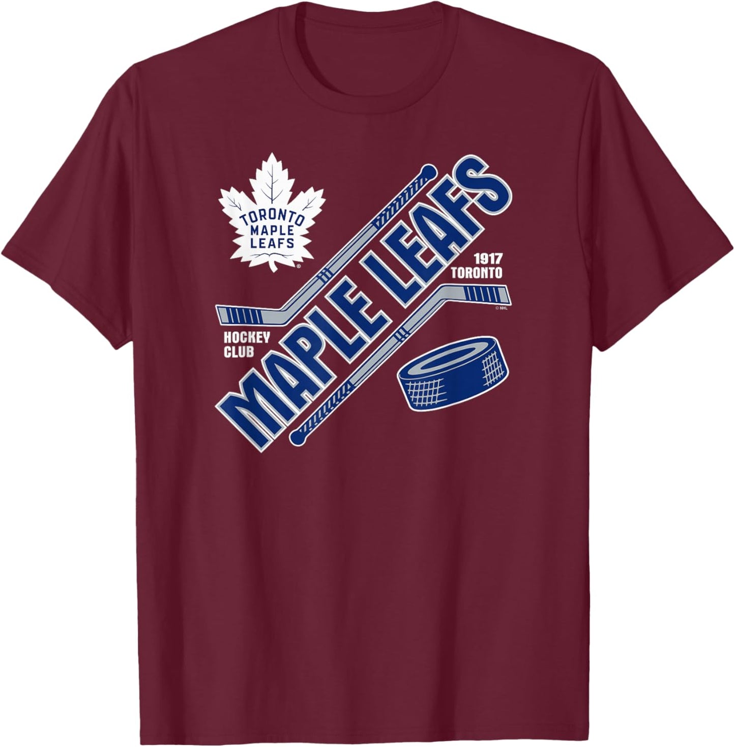 Toronto Maple Leafs Force Black Officially Licensed T-Shirt - T-Shirt | Maroon