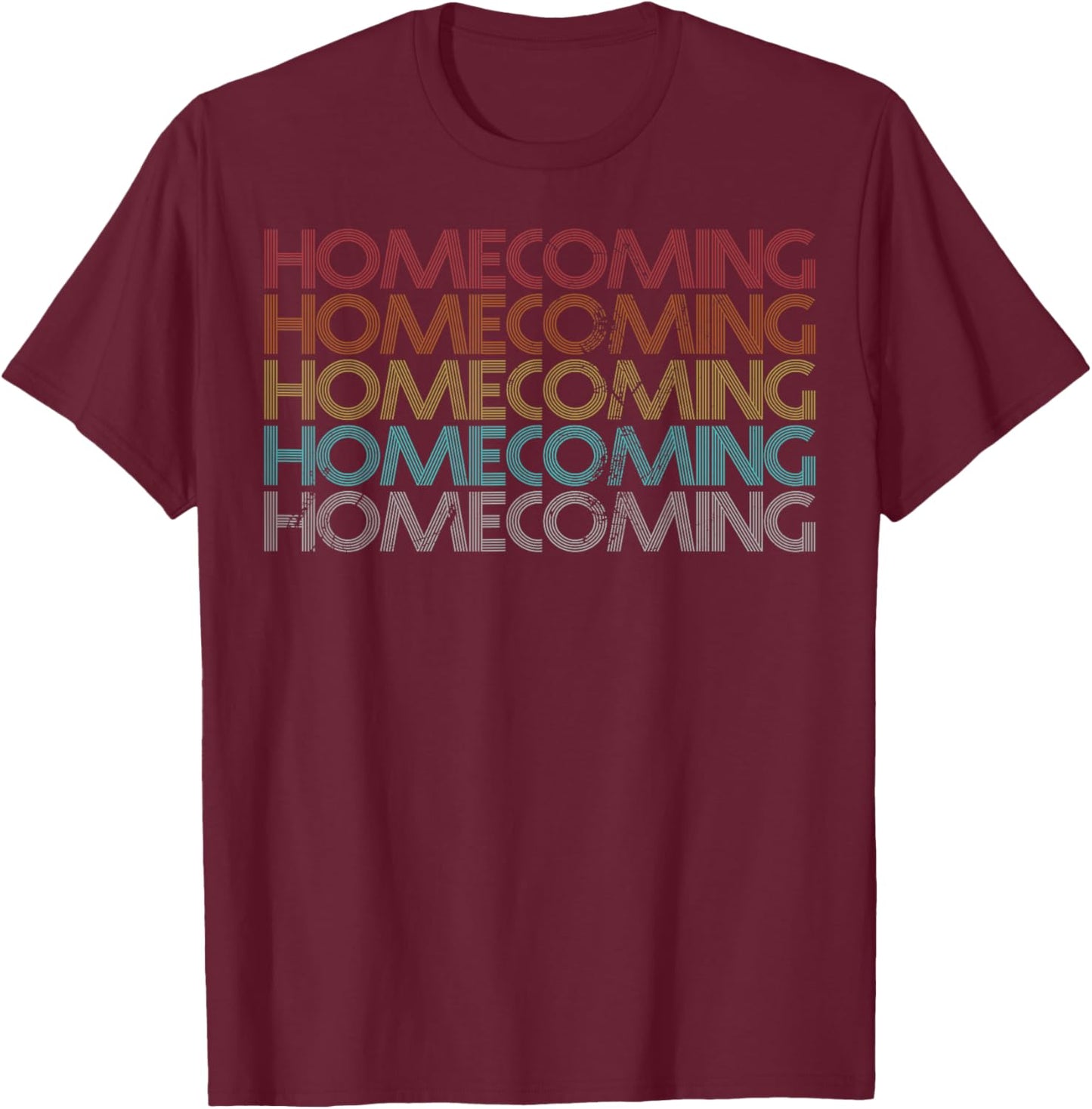 Retro Vintage Homecoming T-Shirt - T-Shirt | Maroon