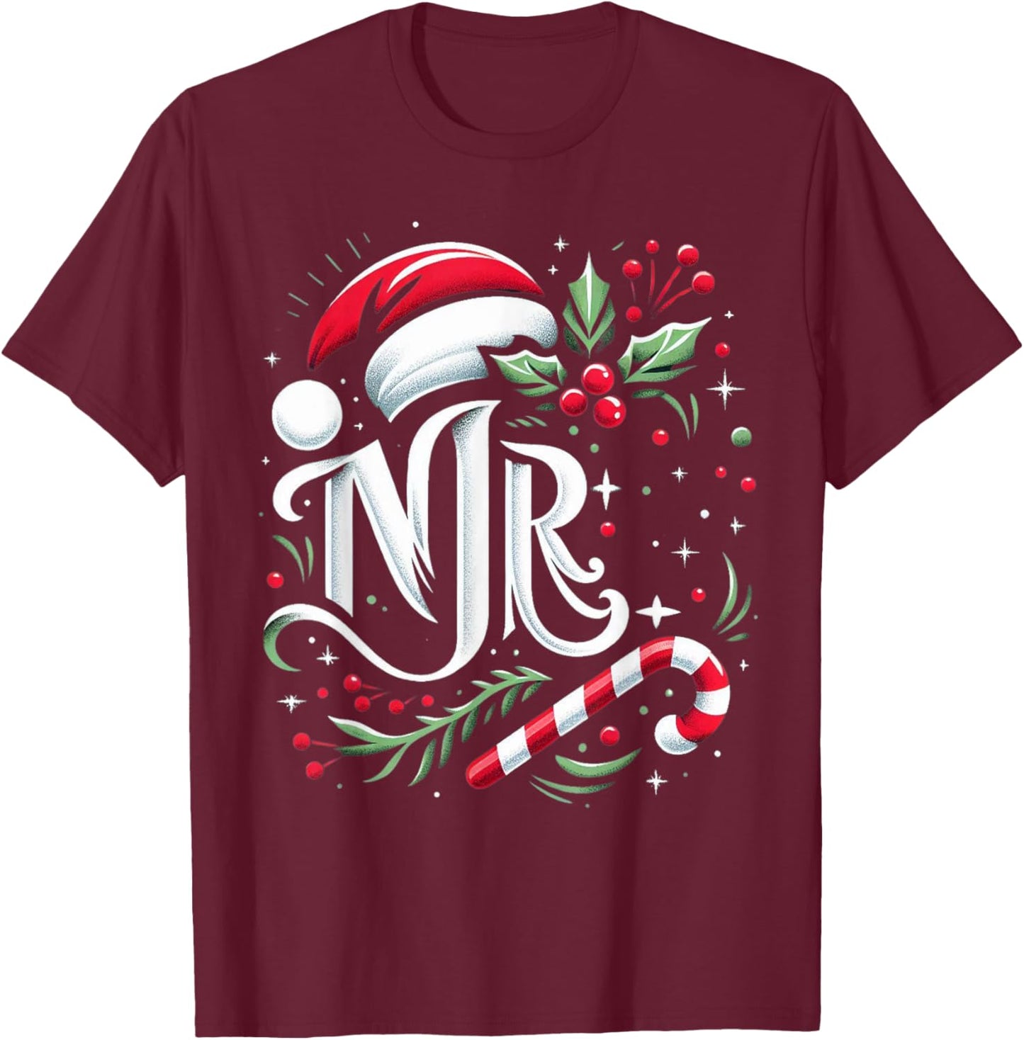 Mr And Mrs Santa Couples Matching Christmas Husband Wife T-Shirt - T-Shirt | Maroon