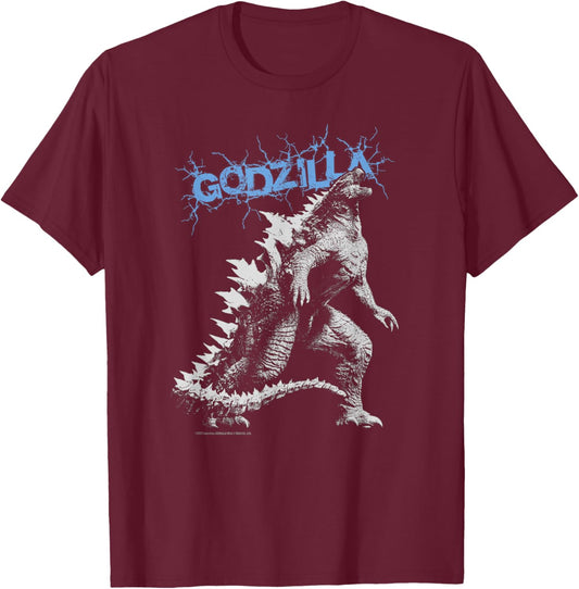 Monsterverse Godzilla Crackle - Officially Licensed T-Shirt - T-Shirt | Maroon