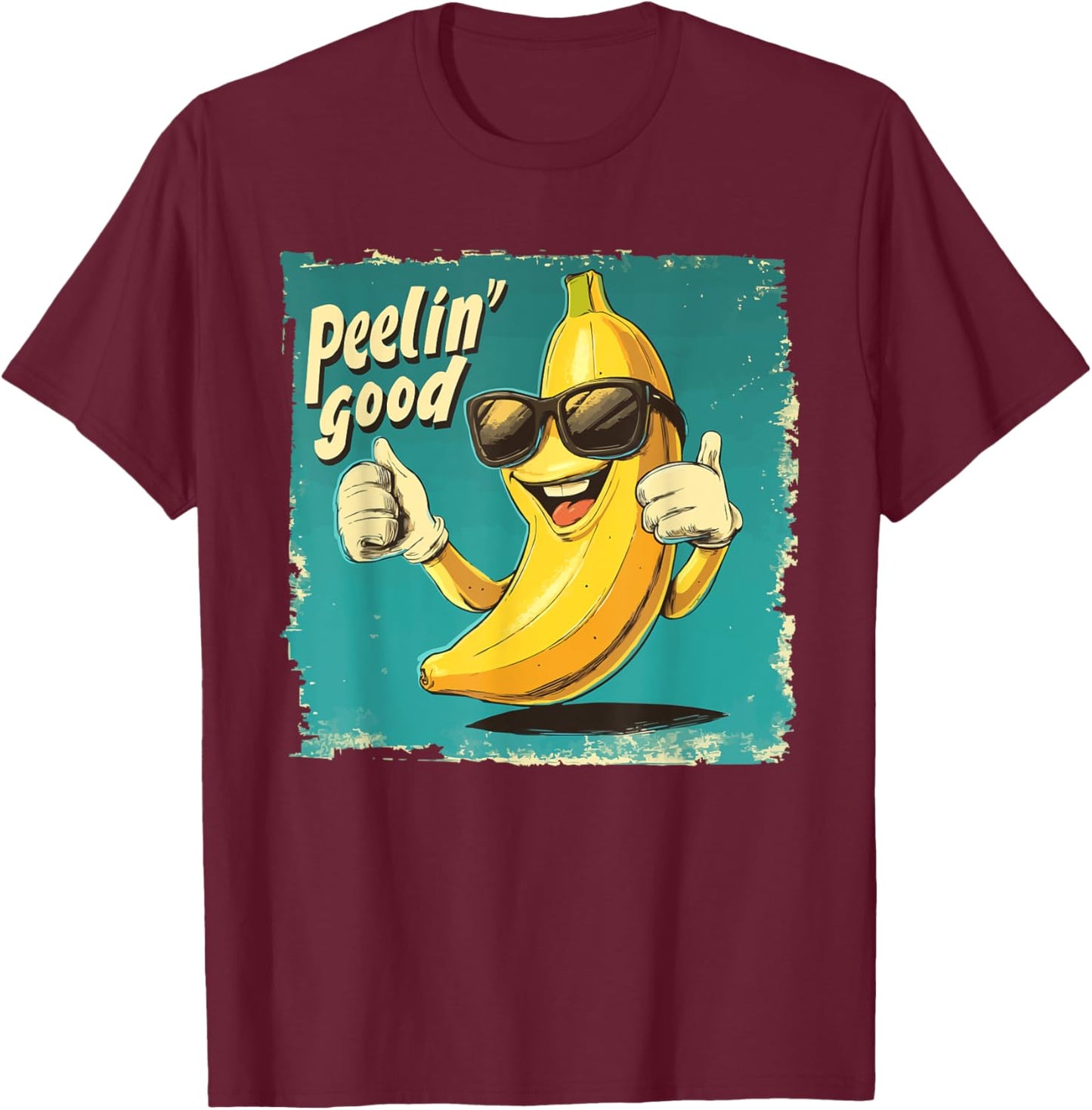 Funny Banana Pun Fruit Lover Banana Jokes T-Shirt - T-Shirt | Maroon