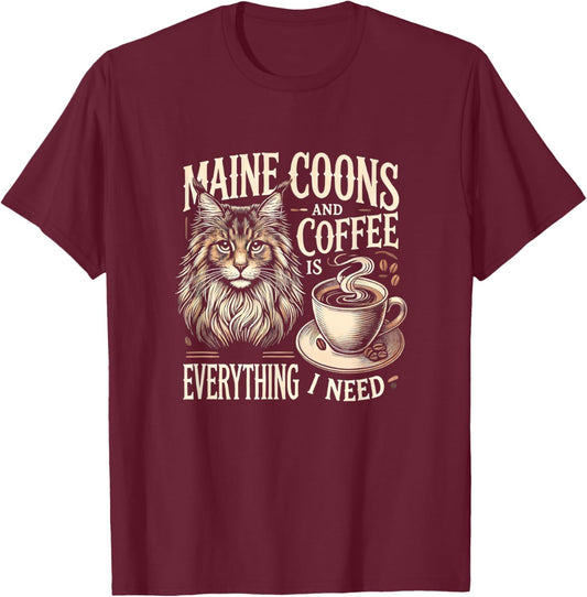 Maine Coon Lover Maine Coon Cat Maine Coons Women T-Shirt - T-Shirt | Maroon
