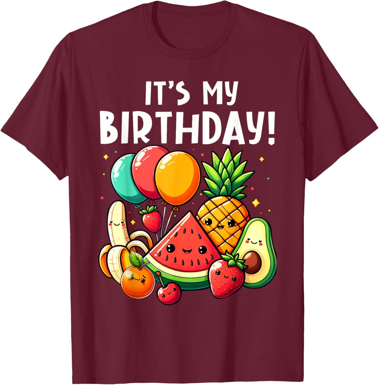 Hey Bear It's My Birthday Toddler Kids Birthday Boys Girls T-Shirt - T-Shirt | Maroon