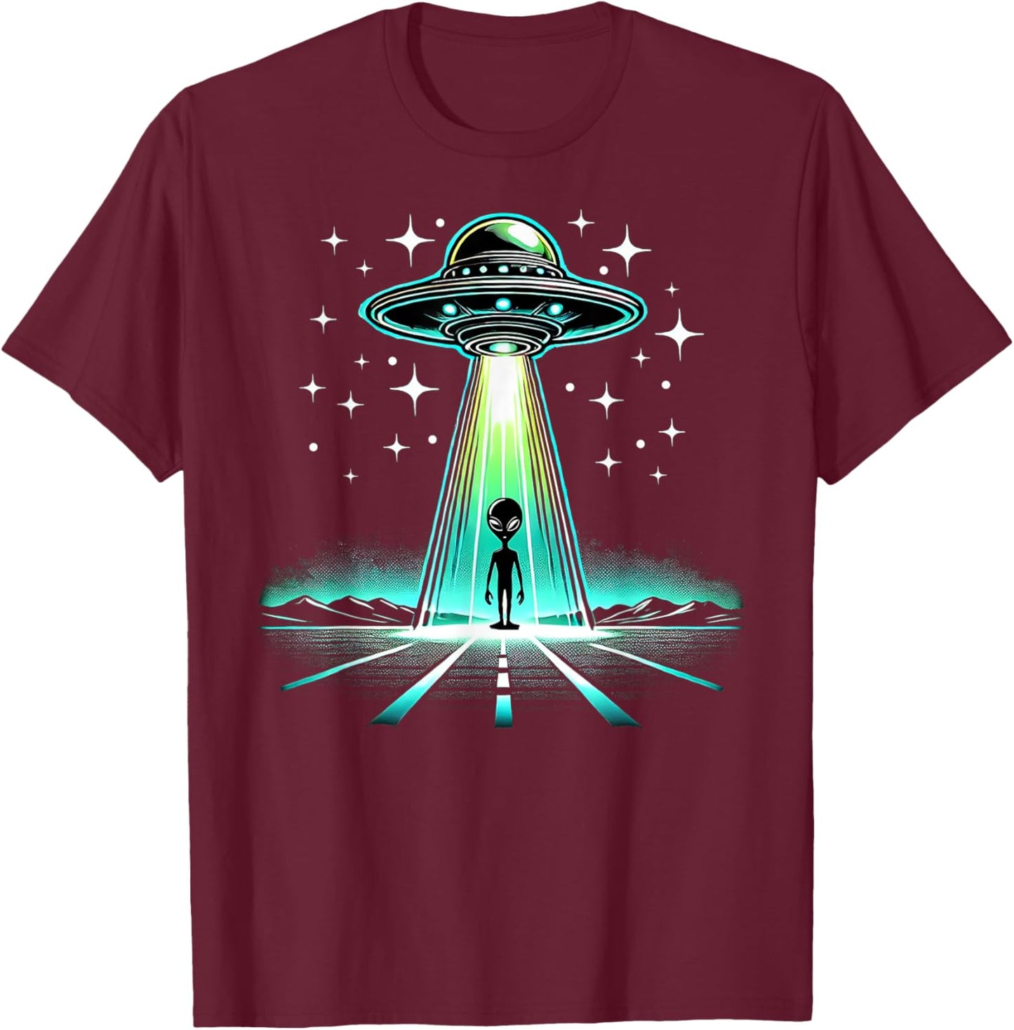 Roswell New Mexico Alien T-Shirt - T-Shirt | Maroon