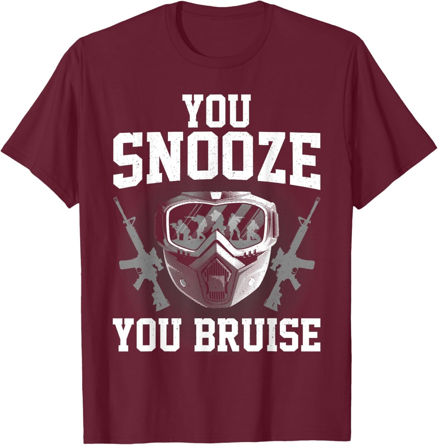 Funny Airsoft Art Women Airsoft Player Airsoft Gear T-Shirt - T-Shirt | Maroon