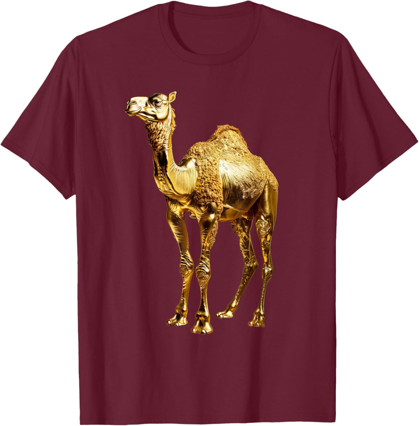 Camel Gold T-Shirt - T-Shirt | Maroon
