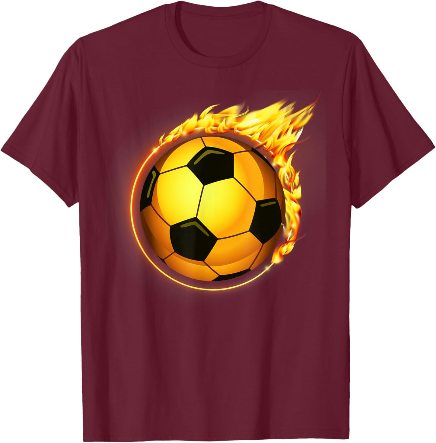 Black & Gold Soccer Vibes Game Day Soccer Cheers Soccer Fans T-Shirt - T-Shirt | Maroon