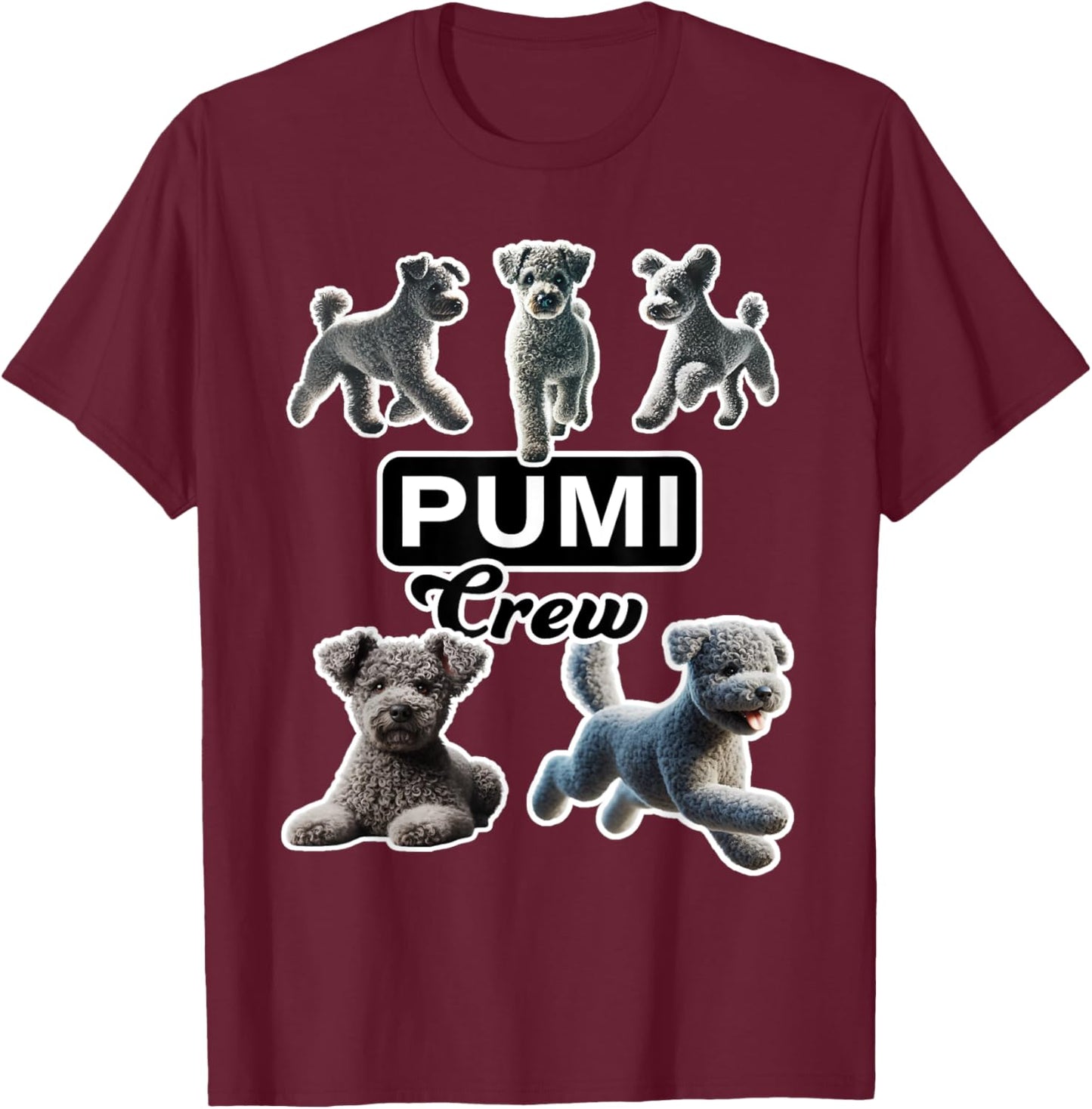 Pumi Crew T-Shirt - T-Shirt | Maroon