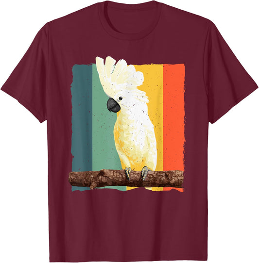 Cool Cockatoo Art Women Parrot Lover Goffin Cockatoo T-Shirt - T-Shirt | Maroon