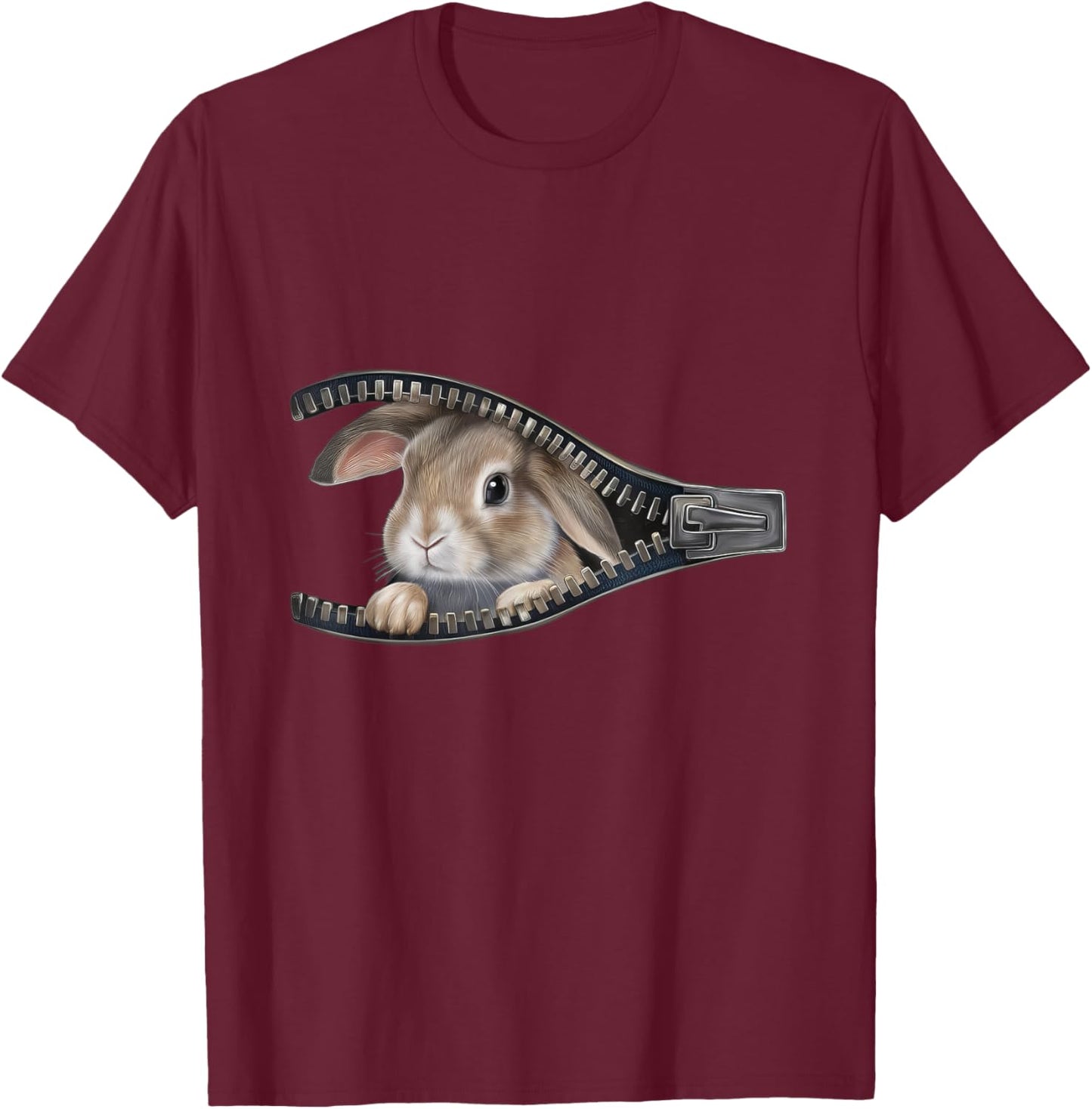 Rabbit T-Shirt - T-Shirt | Maroon