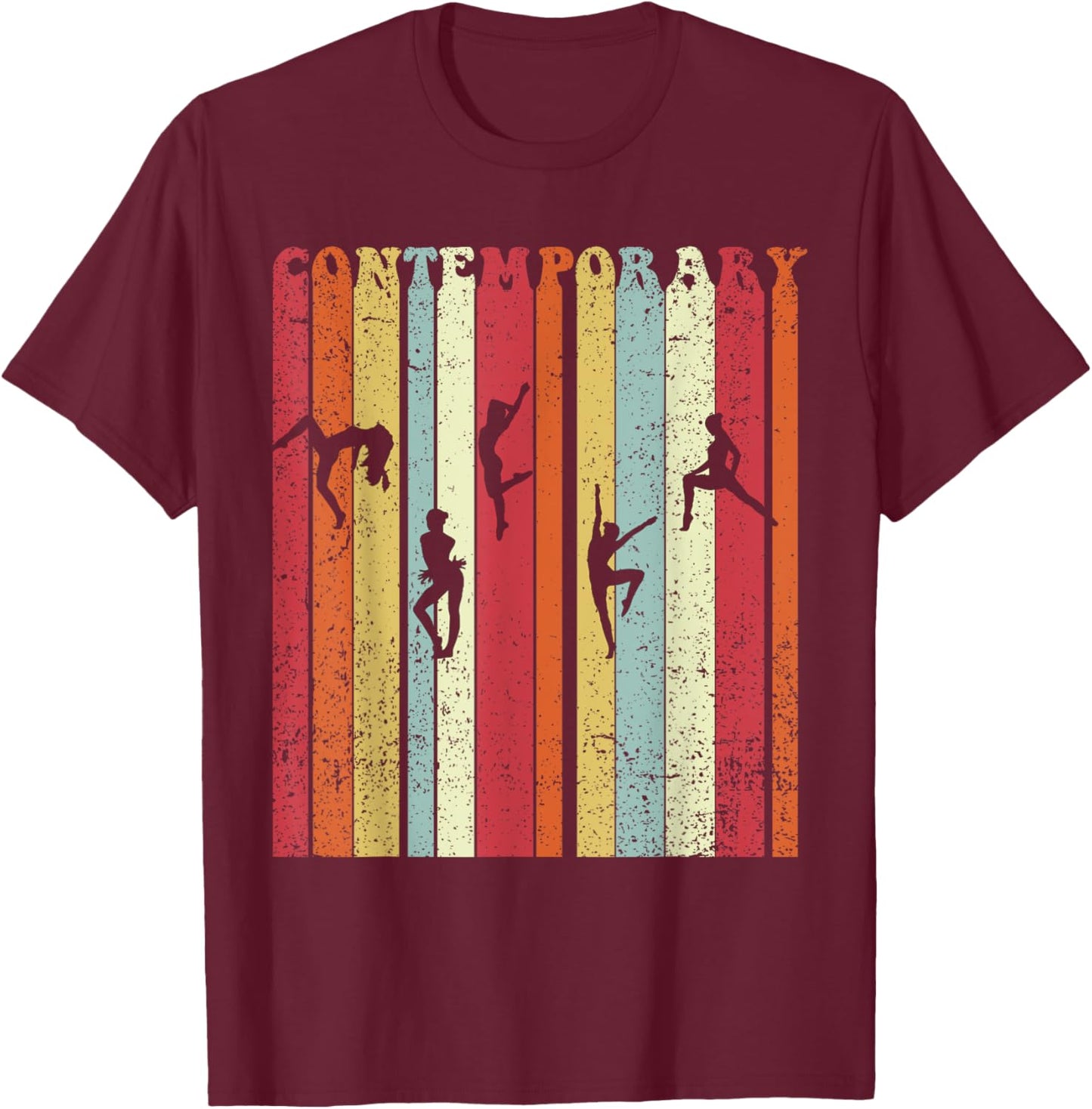 Contemporary Dancing Retro Dance Lover Dancer Men Women T-Shirt - T-Shirt | Maroon