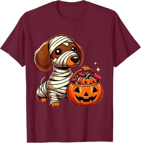 Cute Dachshund Halloween Costume Toddler Kids Boys & Girls T-Shirt - T-Shirt | Maroon