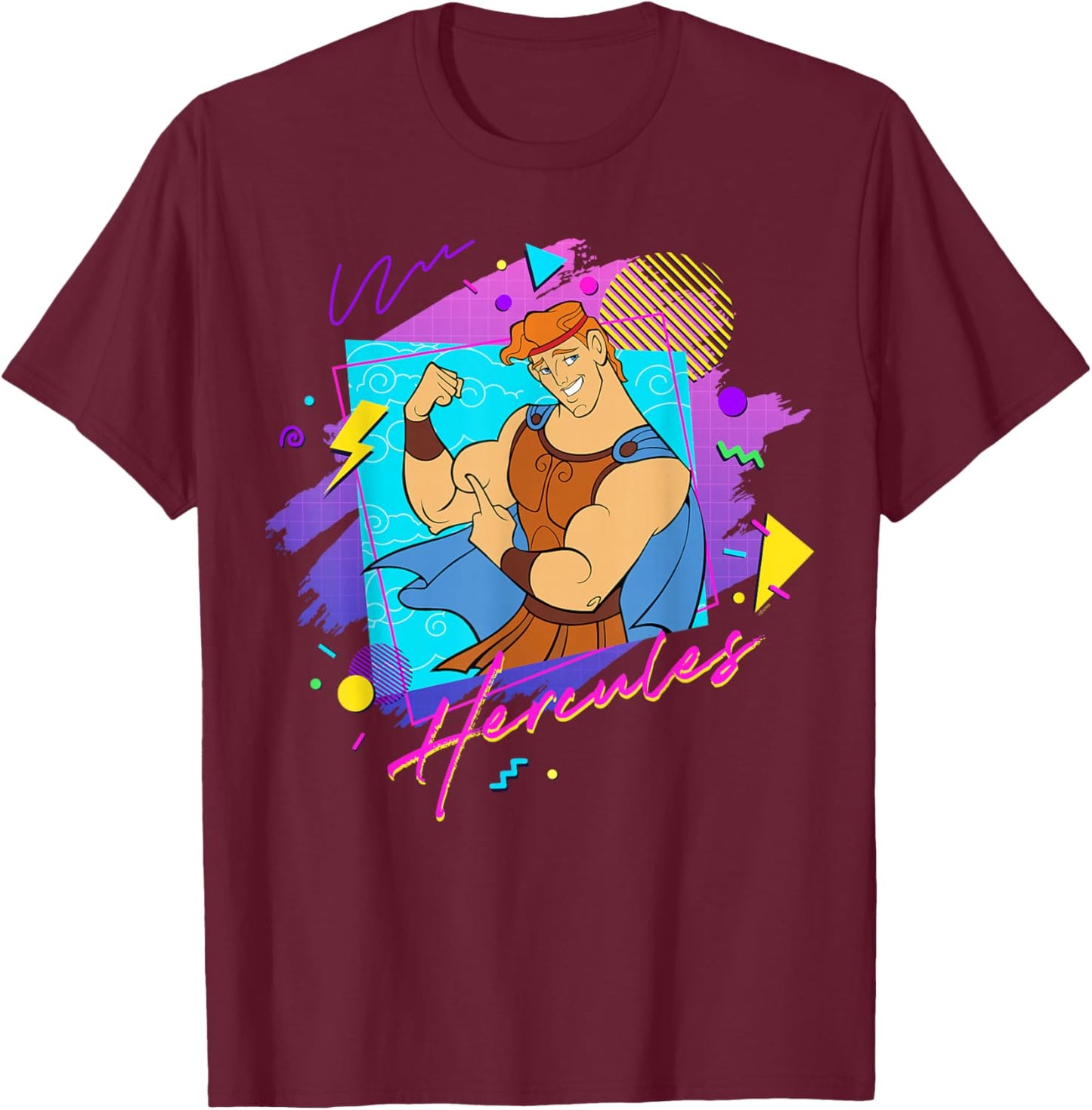 Disney Hercules Valentine’s Day Couples Matching Hercules T-Shirt - T-Shirt | Maroon