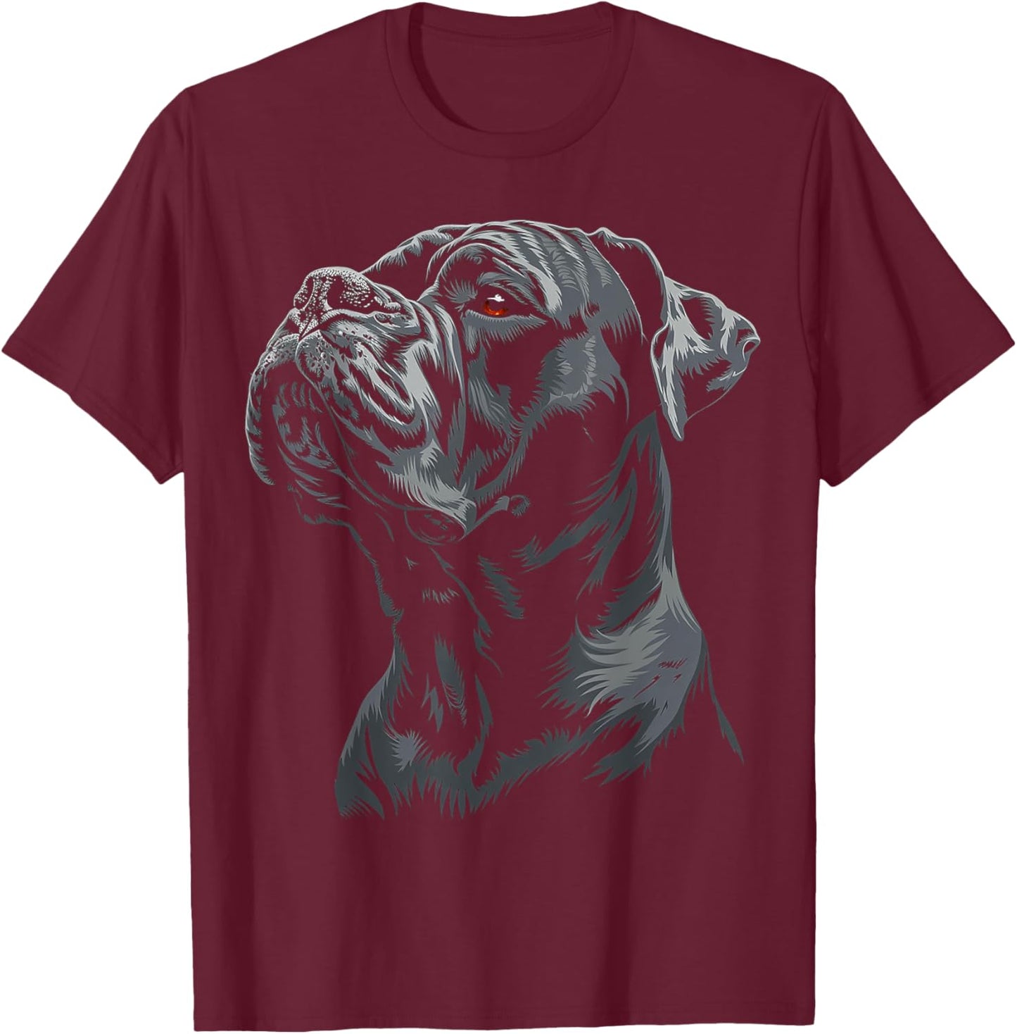 Cane Corso Dog Motif Pet Art Cane Corso T-Shirt - T-Shirt | Maroon