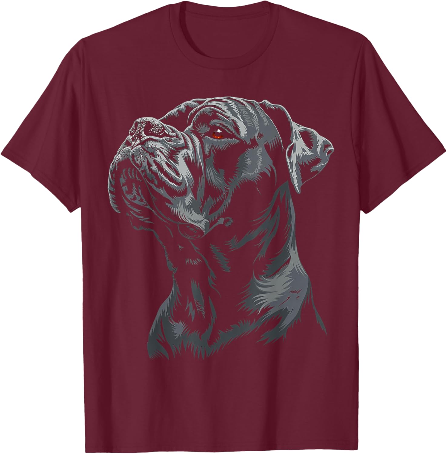 Cane Corso Dog Motif Pet Art Cane Corso T-Shirt - T-Shirt | Maroon
