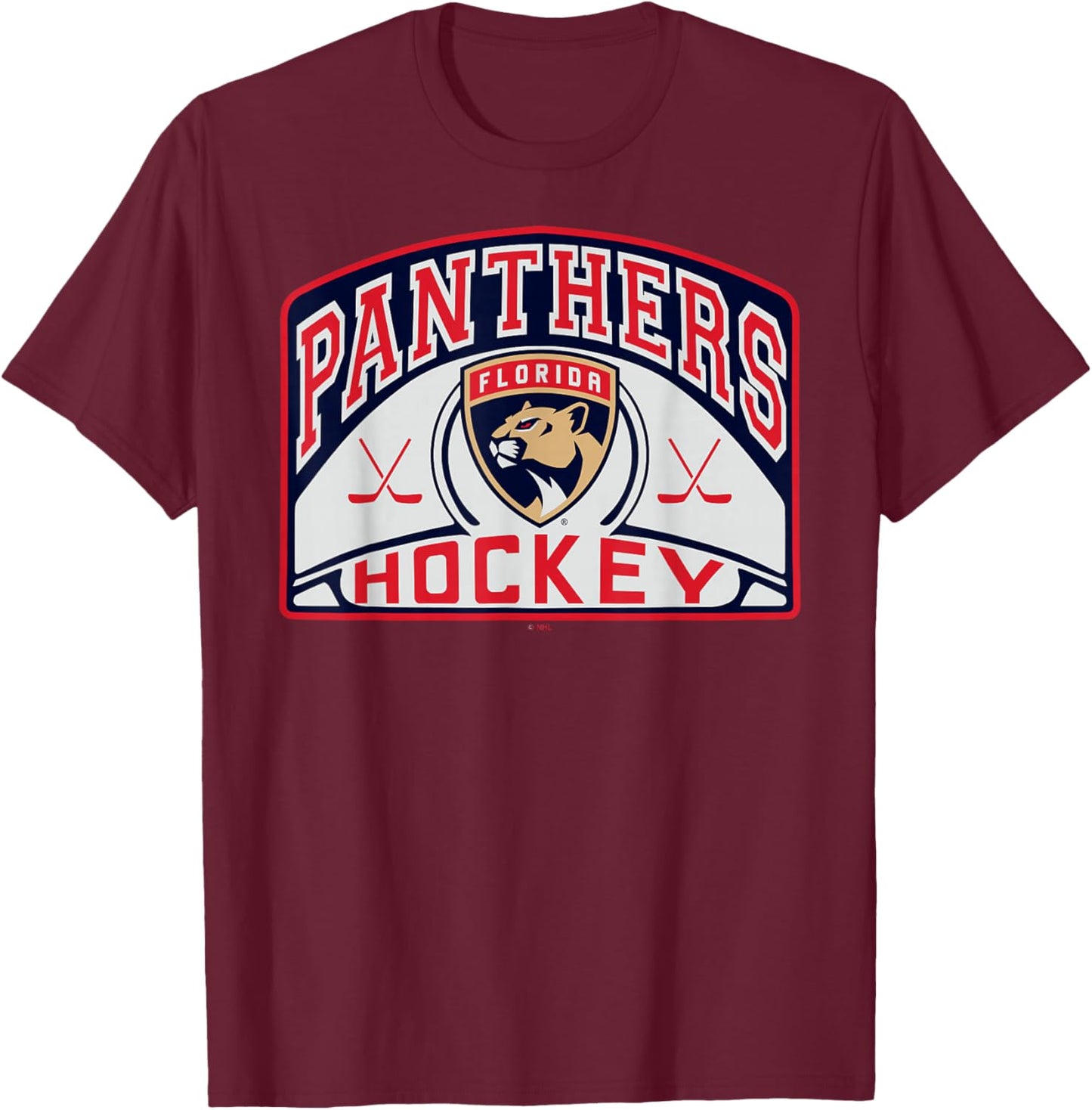 Florida Panthers Glide Officially Licensed T-Shirt - T-Shirt | Maroon