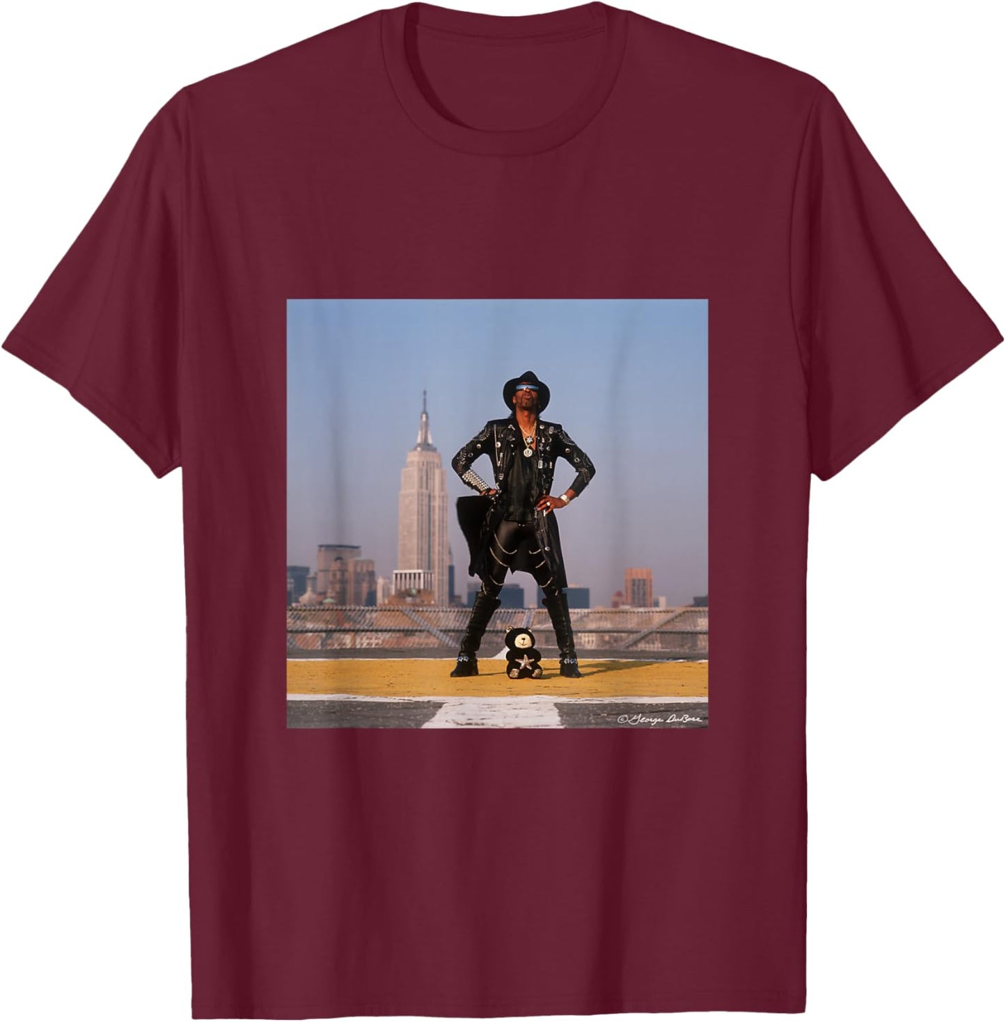 Bootsy Collins Of Parliament-Funkadelic By George DuBose T-Shirt - T-Shirt | Maroon