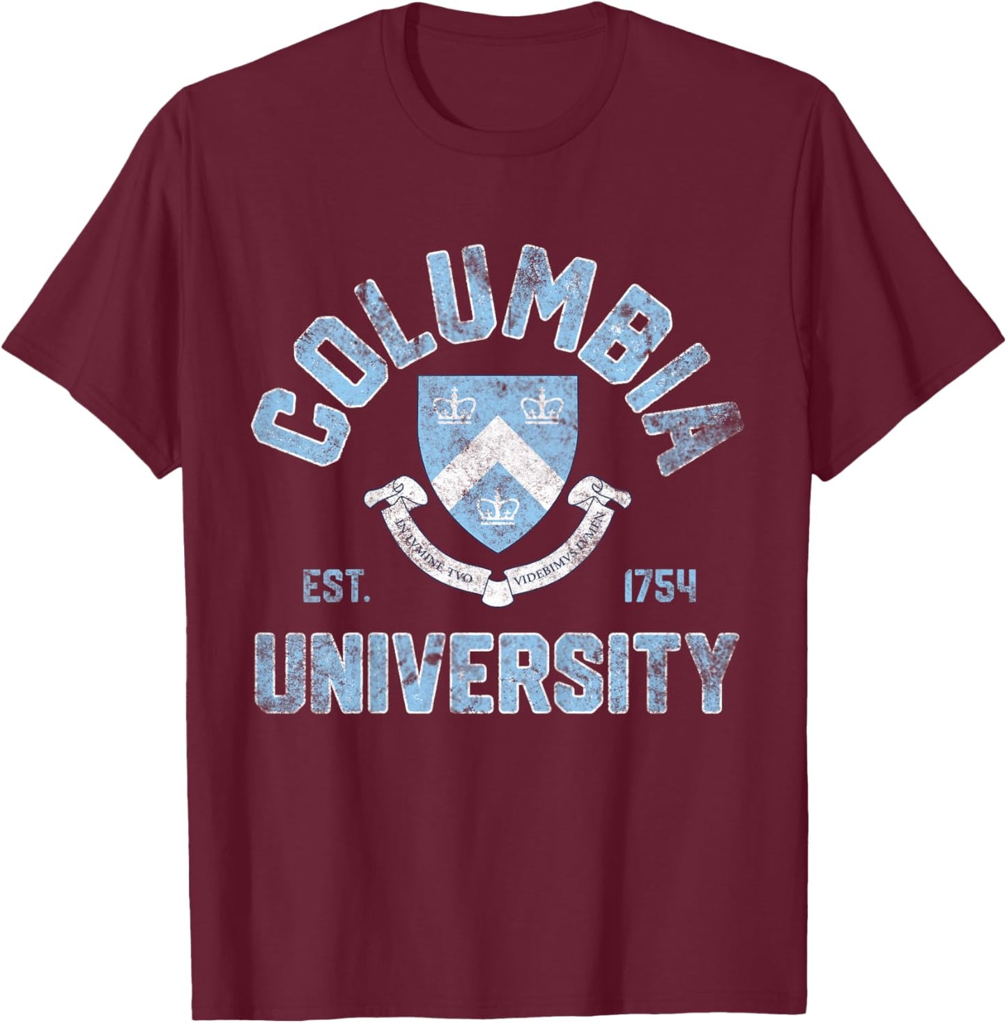 Kids Columbia Vintage Crest Arch EST. 1754 Navy | Columbia T-Shirt - T-Shirt | Maroon