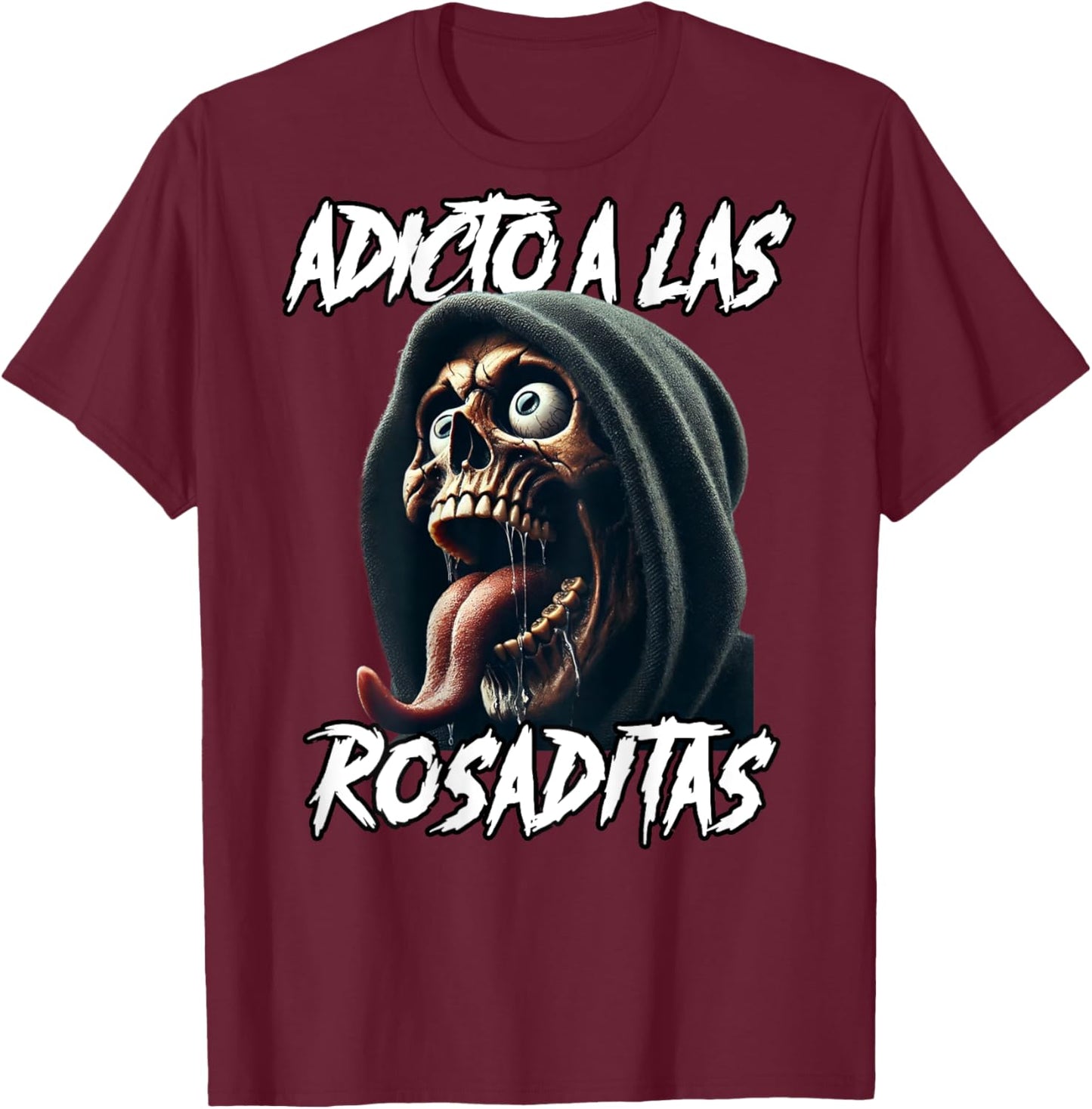 Adicto a las rosaditas gym. Espalda T-Shirt - T-Shirt | Maroon