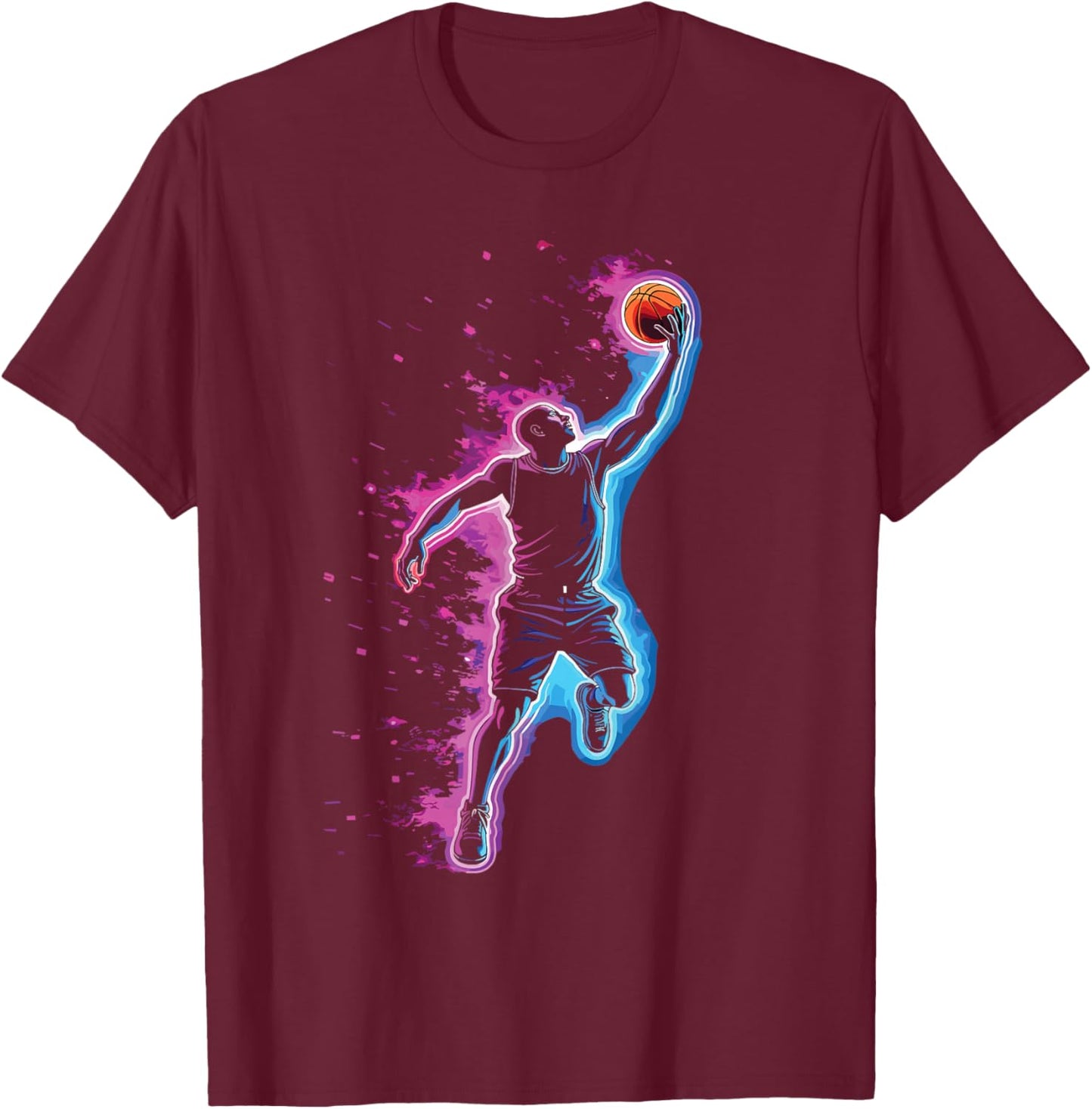 Basketball & Basketball Graphic | Kids, Boys | Men & Women T-Shirt - T-Shirt | Maroon