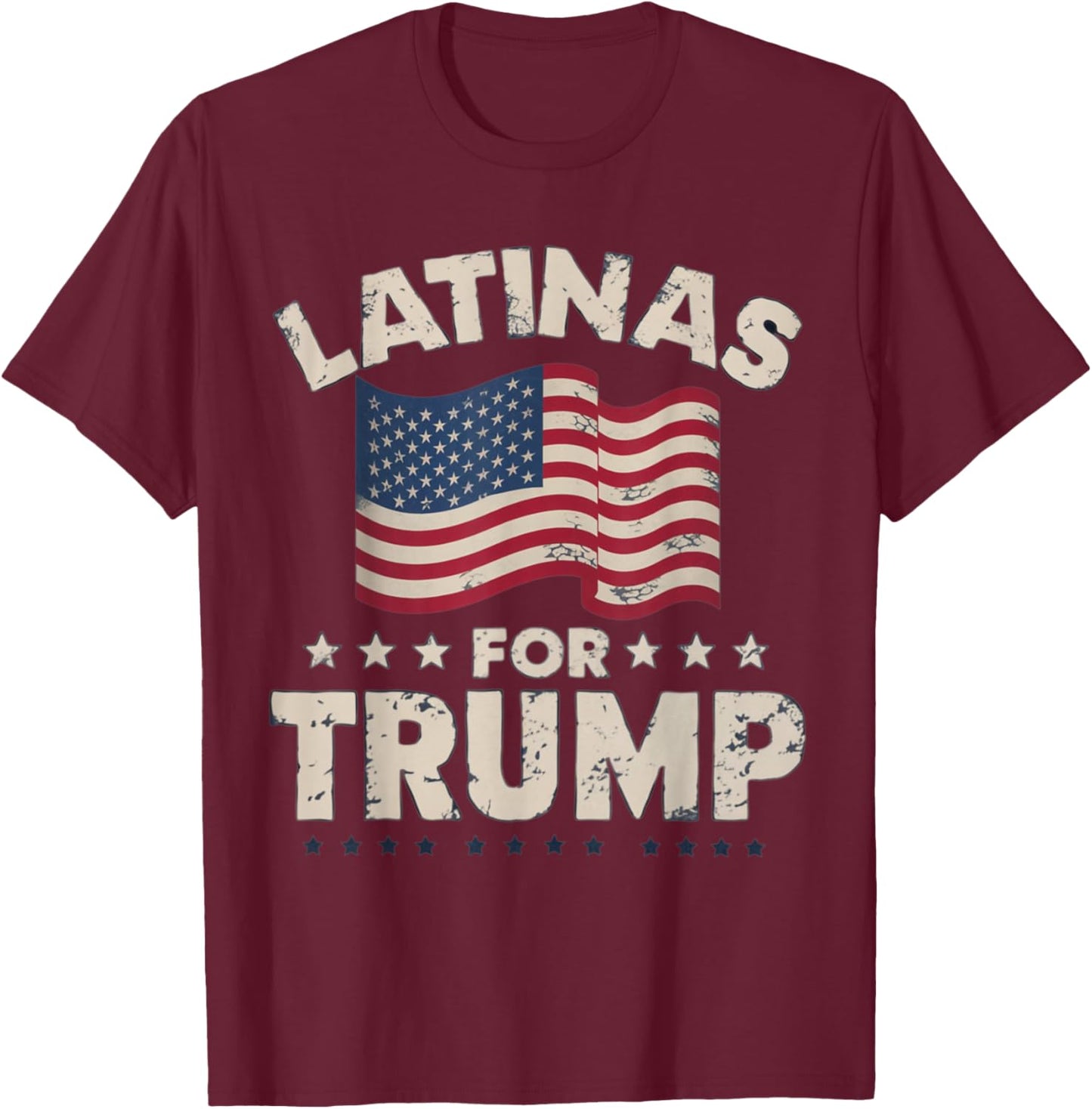 Latinas For Trump 2024 Election President Hispanic T-Shirt - T-Shirt | Maroon