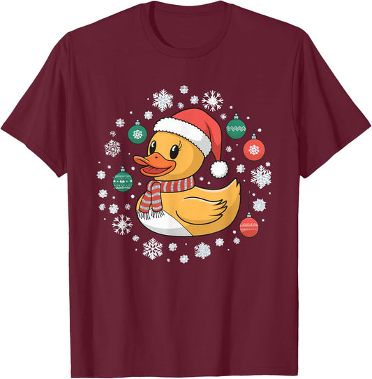 Adult Black Cartoon Holiday Mandarin Collar Short Sleeve Small T-Shirt - T-Shirt | Maroon