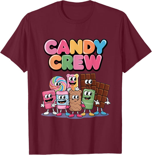 Candy Crew Decorations Sweetie Candy Squad T-Shirt - T-Shirt | Maroon