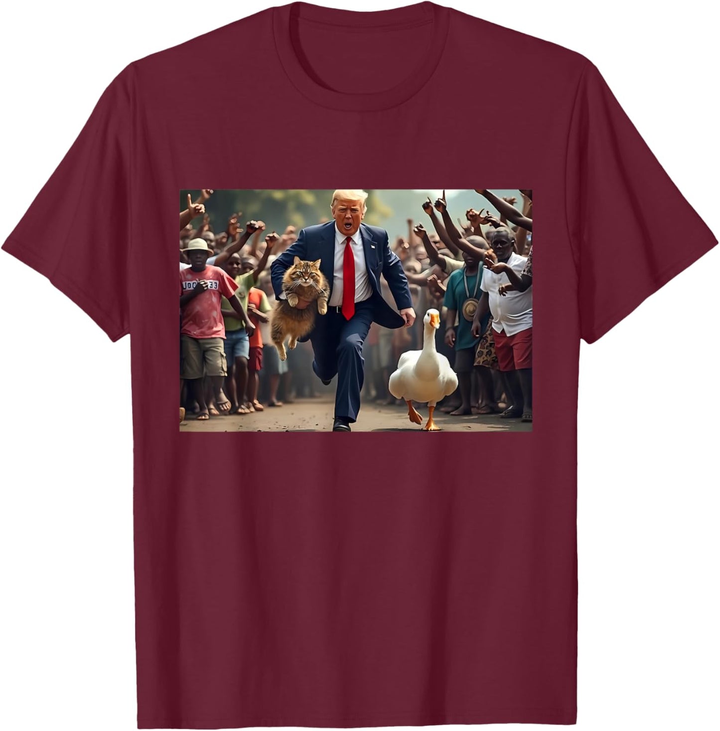 Donald Trump Make Cats Safe Again 2024 Debate Women T-Shirt - T-Shirt | Maroon