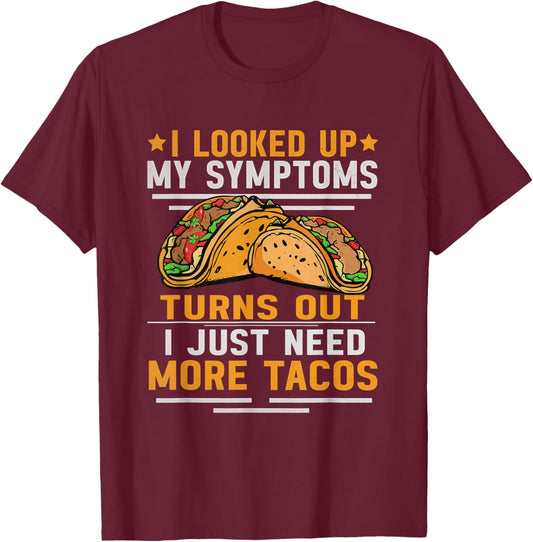 Tacos Lover Women Mexican Food Funny Taco T-Shirt - T-Shirt | Maroon