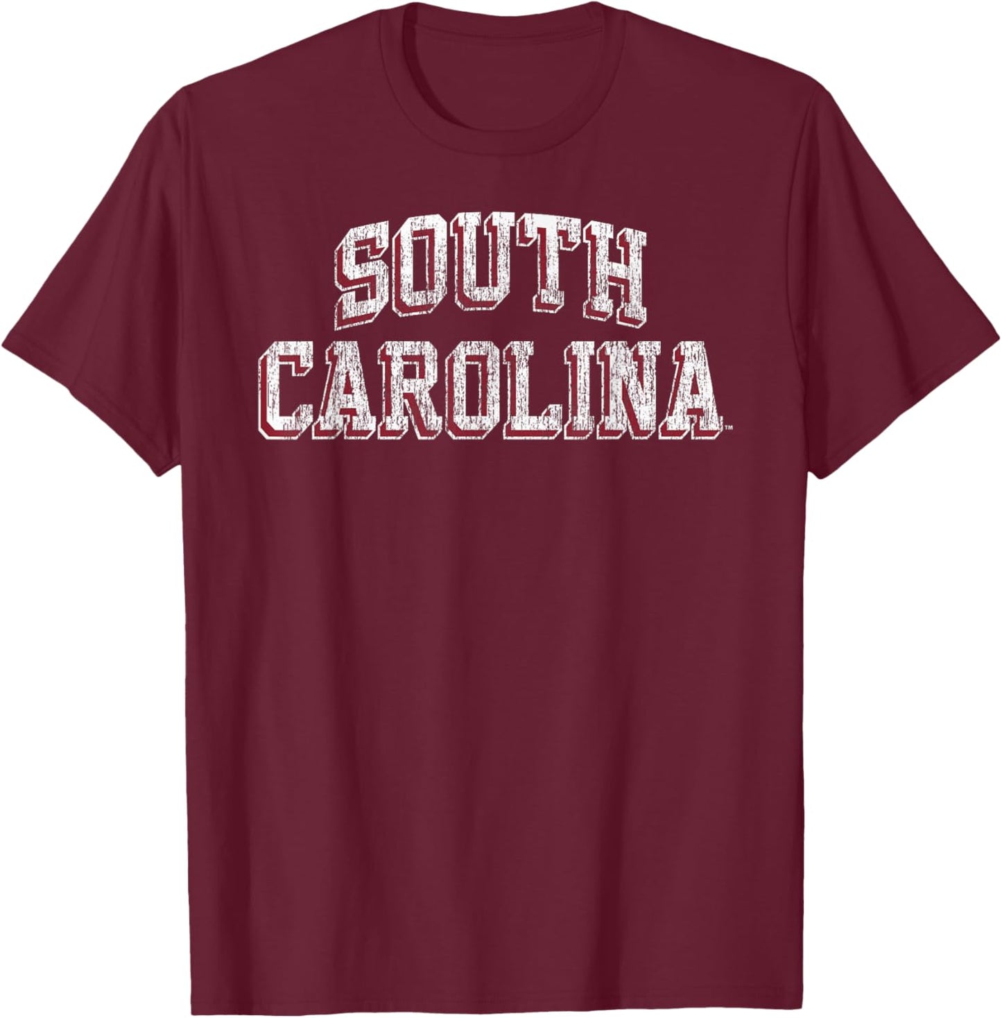 South Carolina Gamecocks Retro Arch Officially Licensed T-Shirt - T-Shirt | Maroon