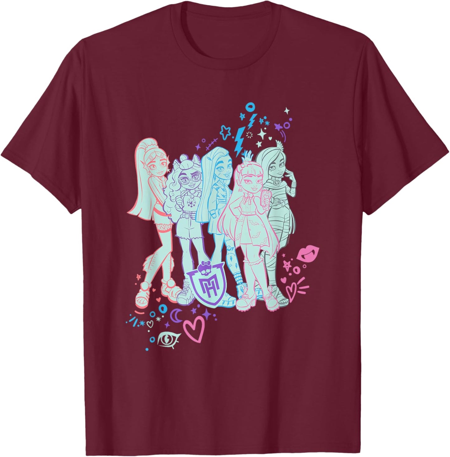 Monster High - Creep it Real T-Shirt - T-Shirt | Maroon