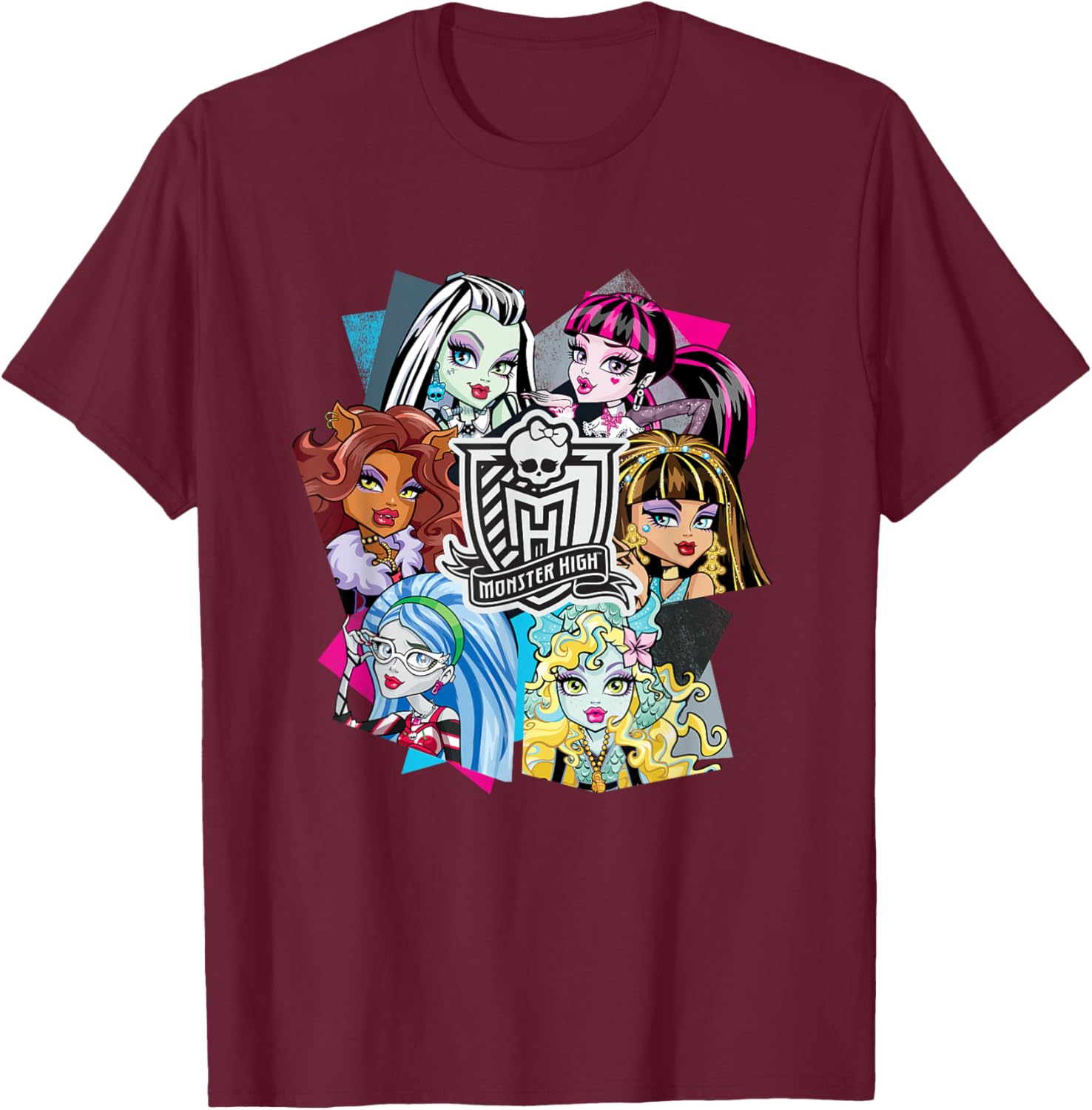 Monster High Alumni - Let the Ghoul Times Roll T-Shirt - T-Shirt | Maroon