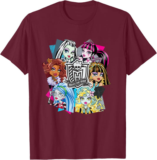 Monster High Alumni - Let the Ghoul Times Roll T-Shirt - T-Shirt | Maroon