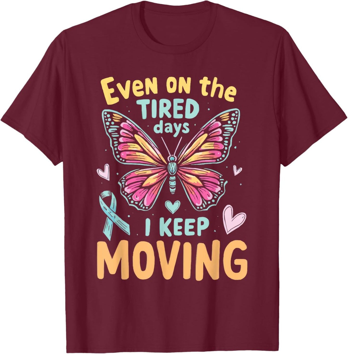 Hypothyroidism Underactive Thyroid Disease Chronic Illness T-Shirt - T-Shirt | Maroon