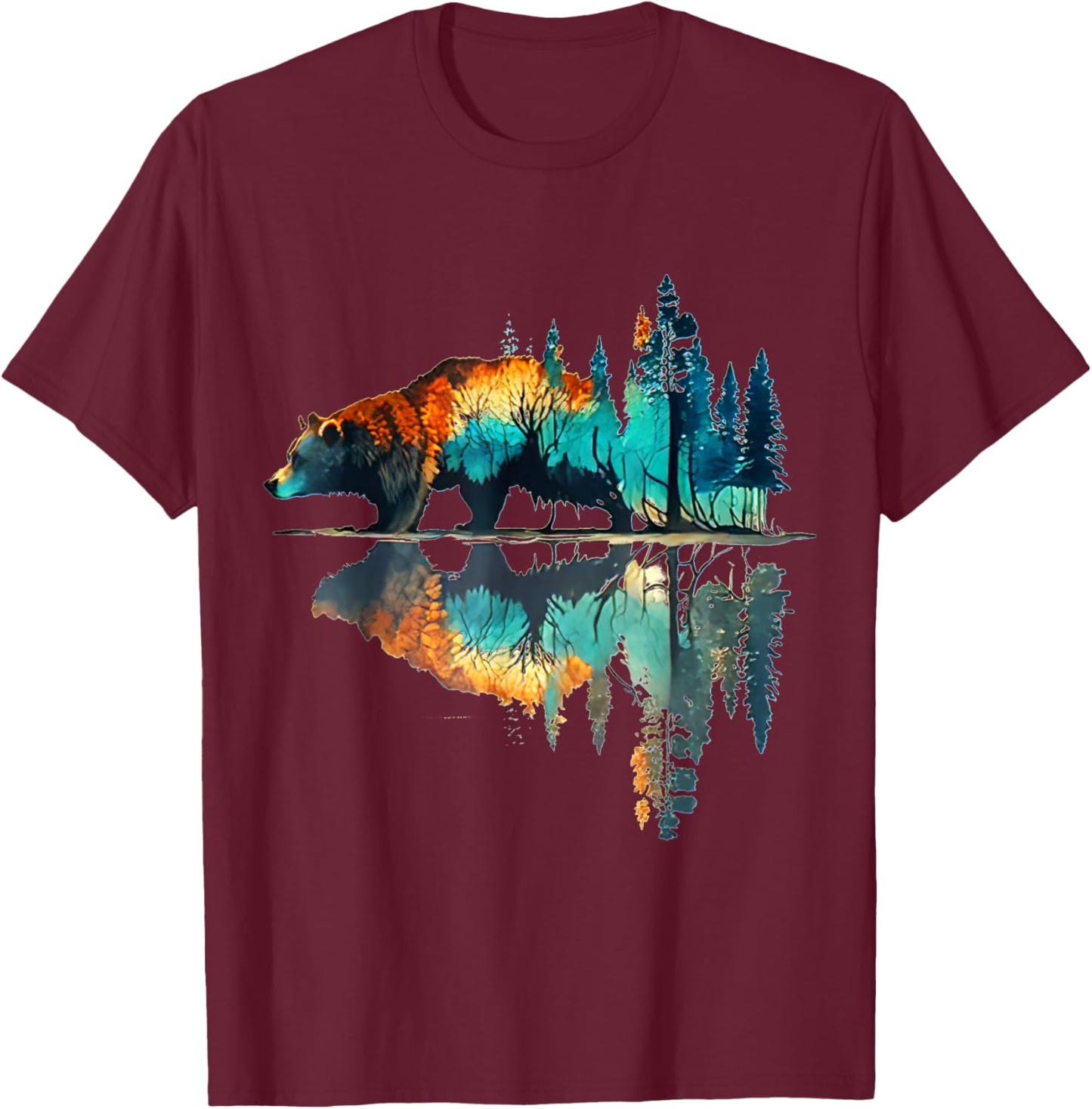 Smokey Bear National Park Adventure T-Shirt - T-Shirt | Maroon