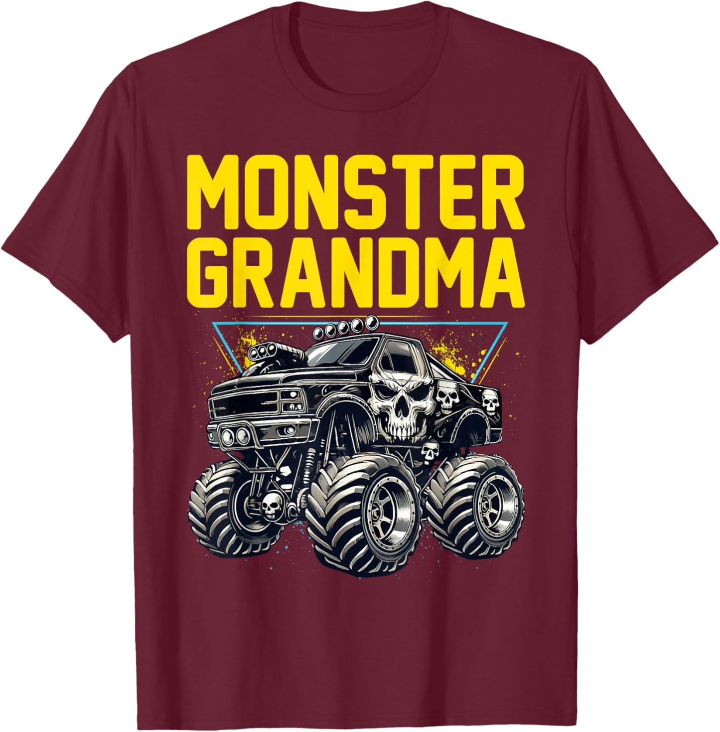 Monster Truck Grandma Monster Truck Are My Jam Truck Lovers T-Shirt - T-Shirt | Maroon