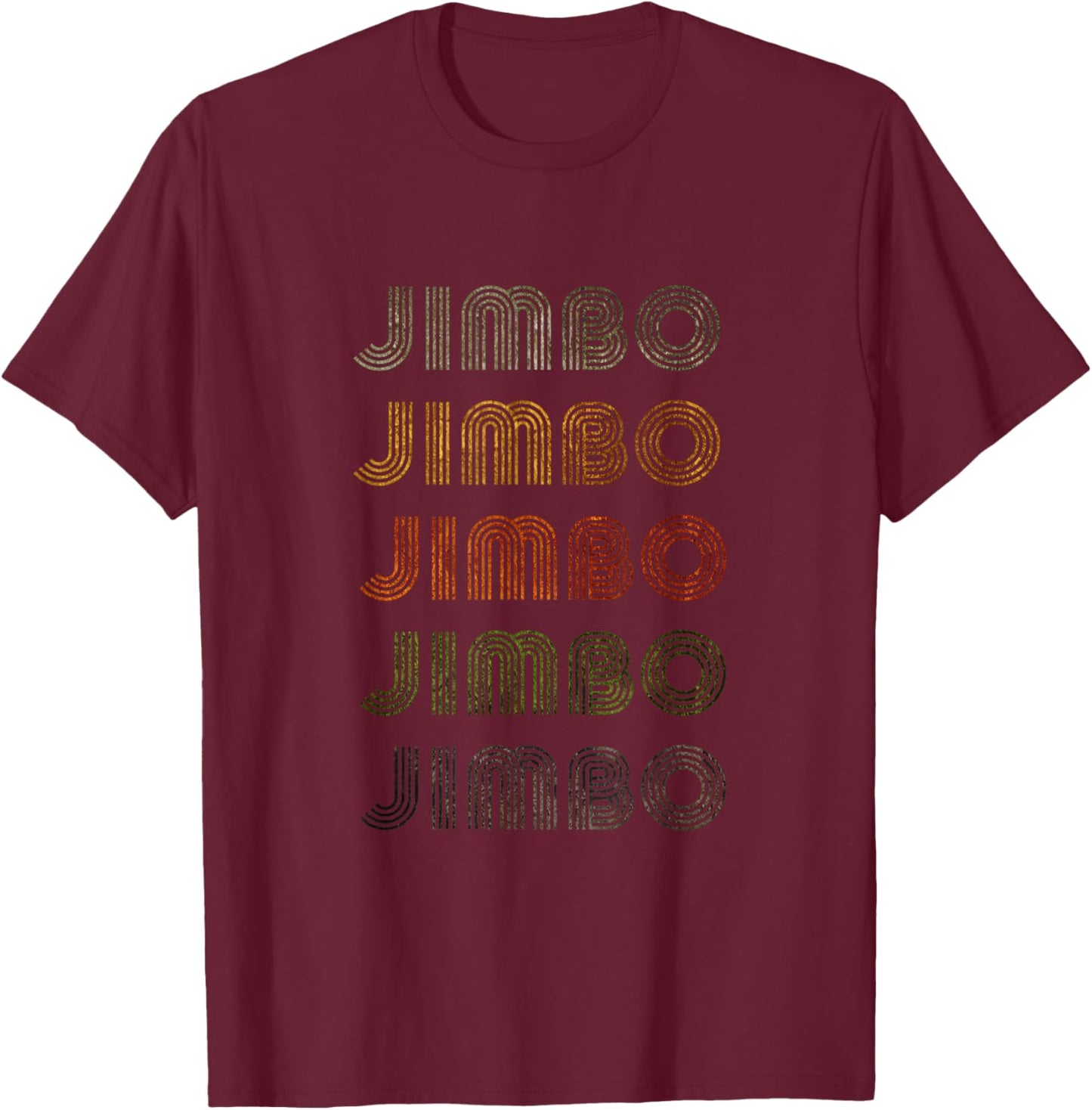 Love Heart Jimbo Grunge Vintage Style Black Jimbo T-Shirt - T-Shirt | Maroon