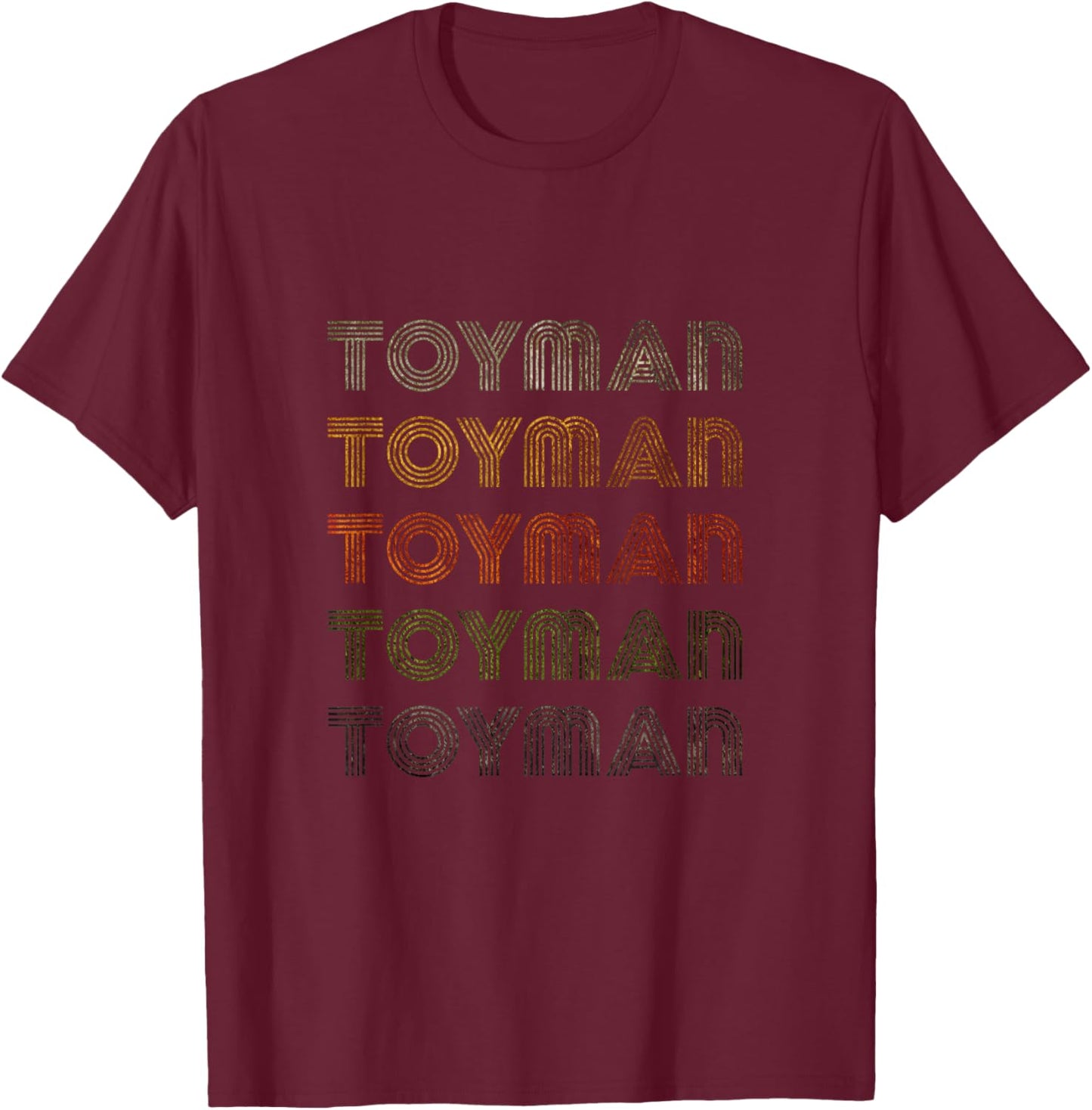 Love Heart Toyman Grunge Vintage Style Black Toyman T-Shirt - T-Shirt | Maroon