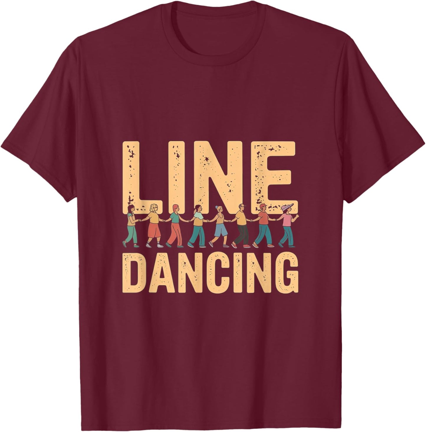 Line Dancing Line Dance T-Shirt - T-Shirt | Maroon