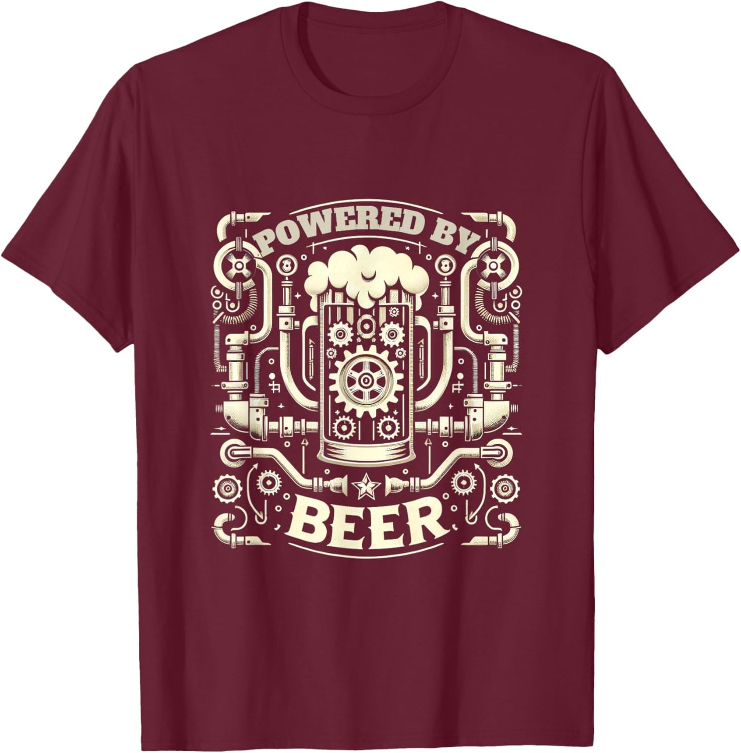 Feiern Hopfen Beer Mug Funny Saying Beer T-Shirt - T-Shirt | Maroon