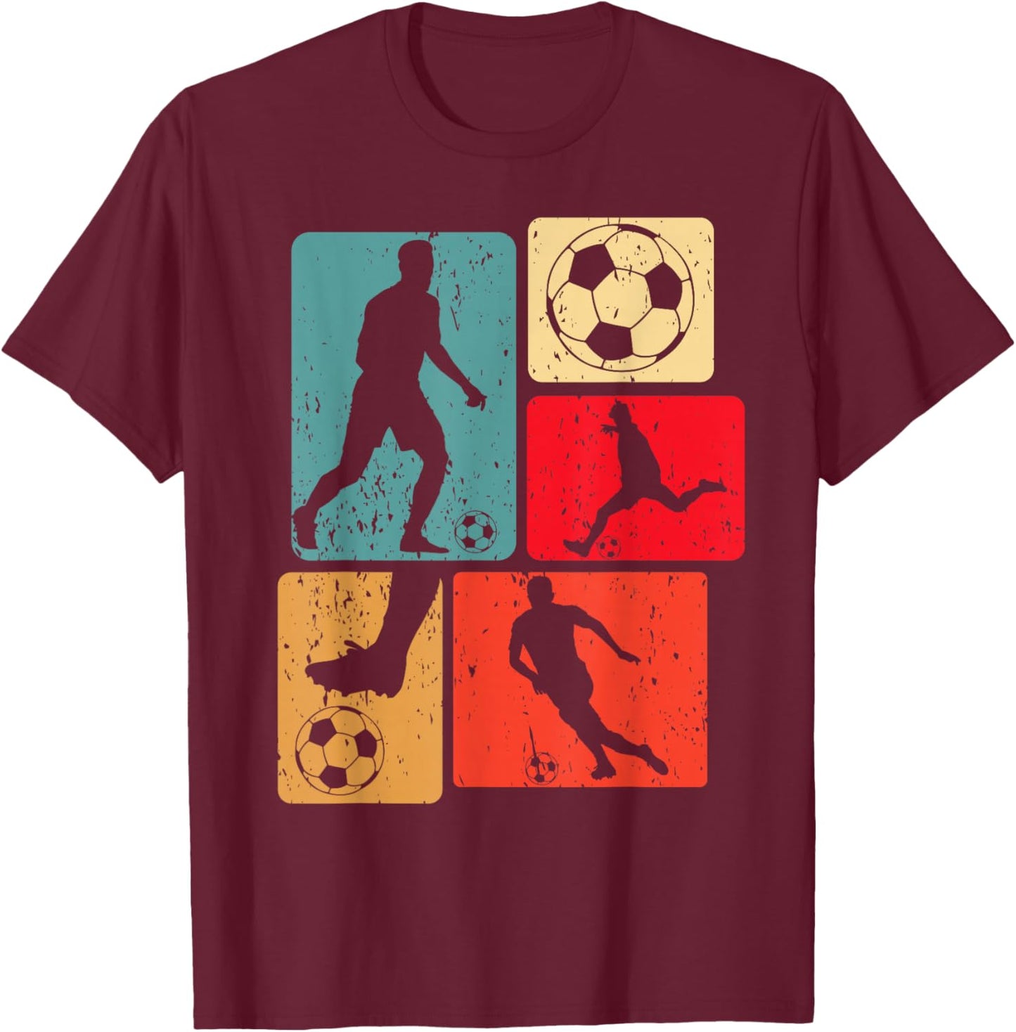 Funny Soccer Player Ball Game Enthousiast Boys Soccer T-Shirt - T-Shirt | Maroon
