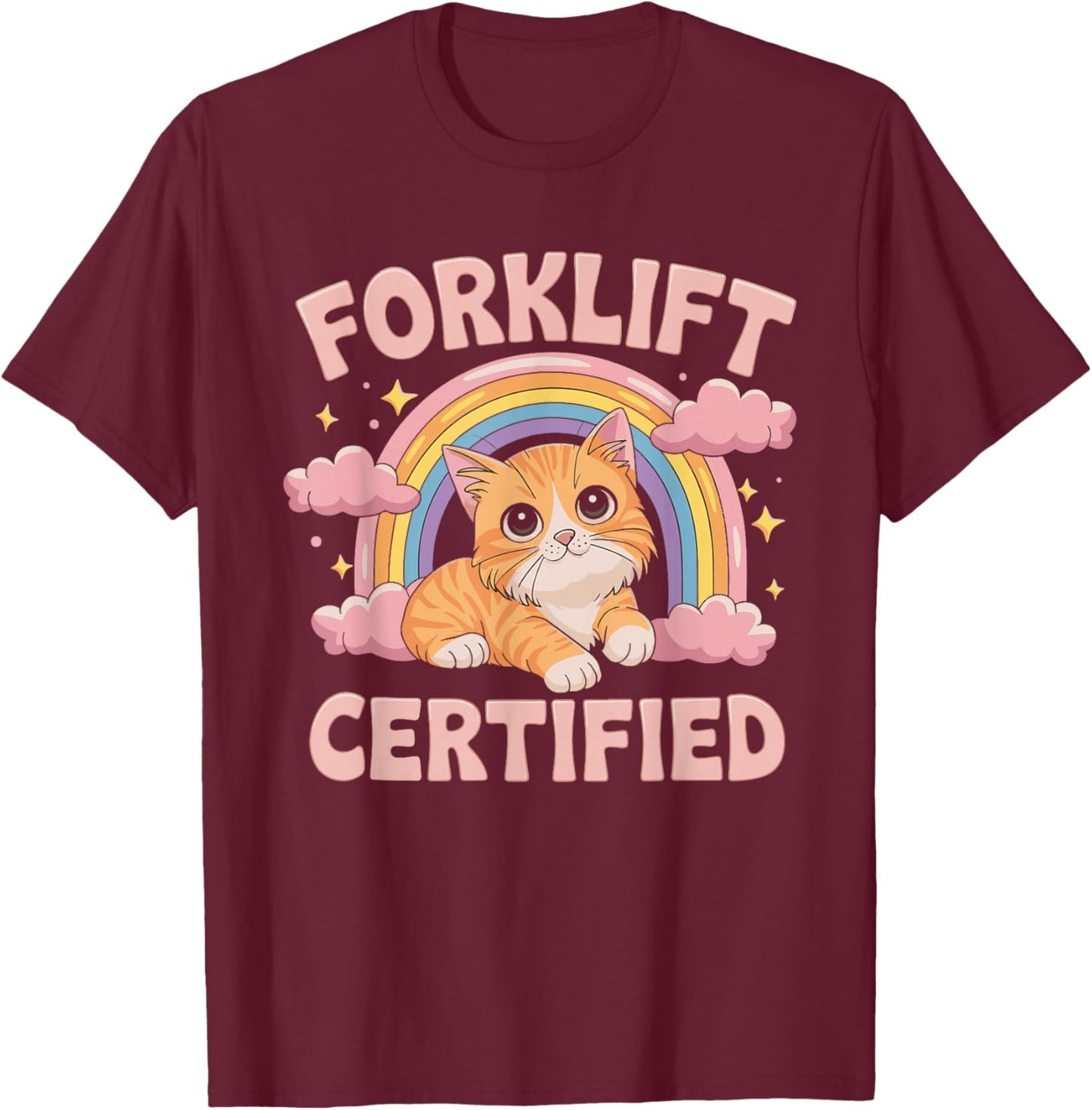 Forklift Certified T-Shirt - T-Shirt | Maroon