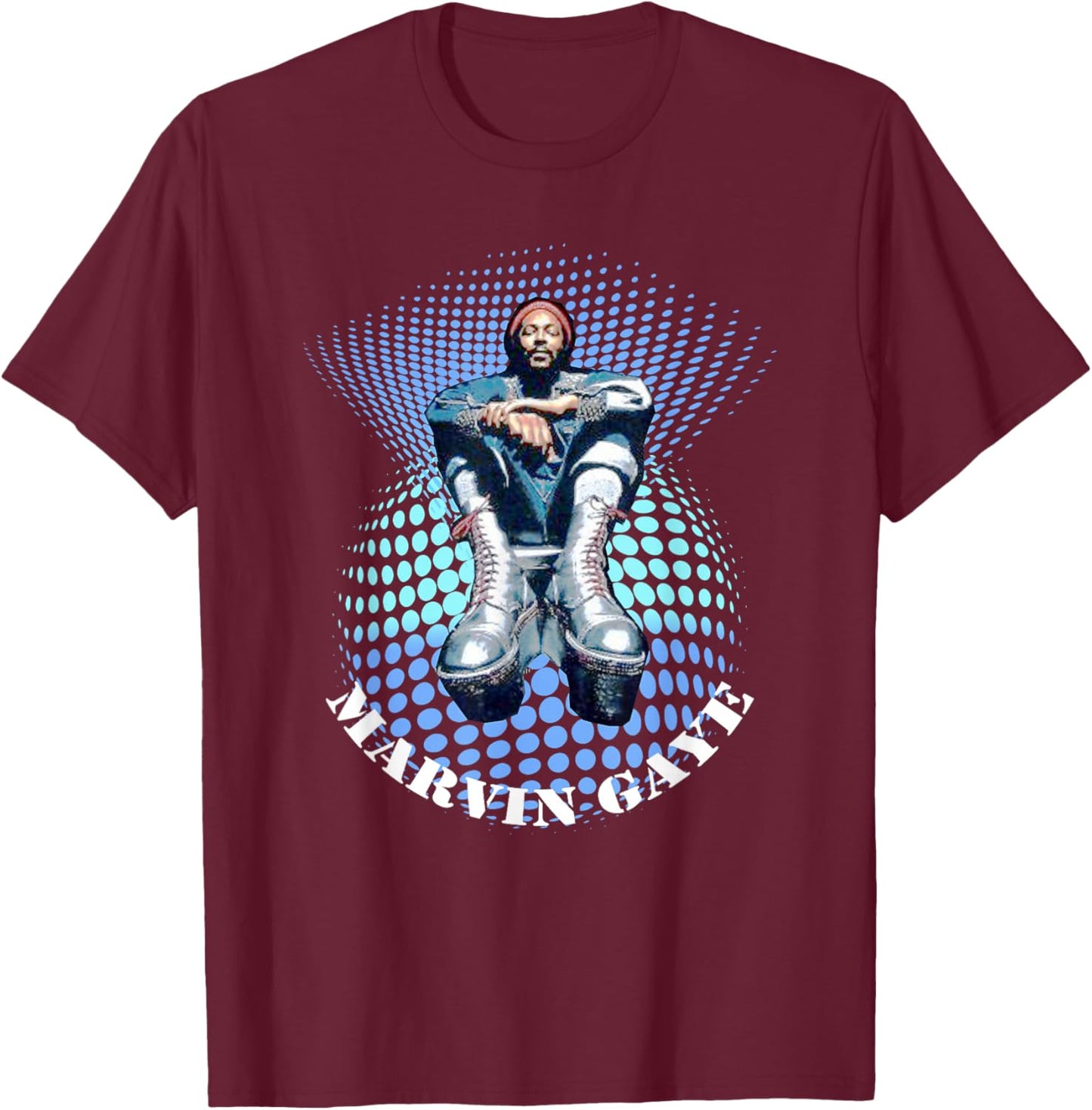 Marvin Gaye_002 T-Shirt - T-Shirt | Maroon