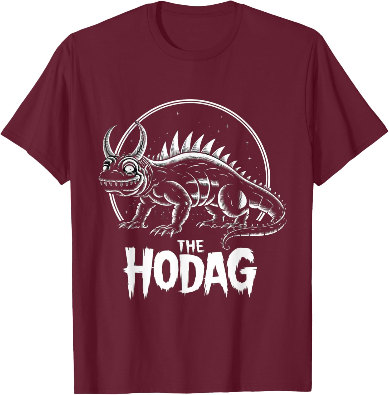 Hodag Mythical Creature Retro Cryptid Spooky Wisconsin T-Shirt - T-Shirt | Maroon