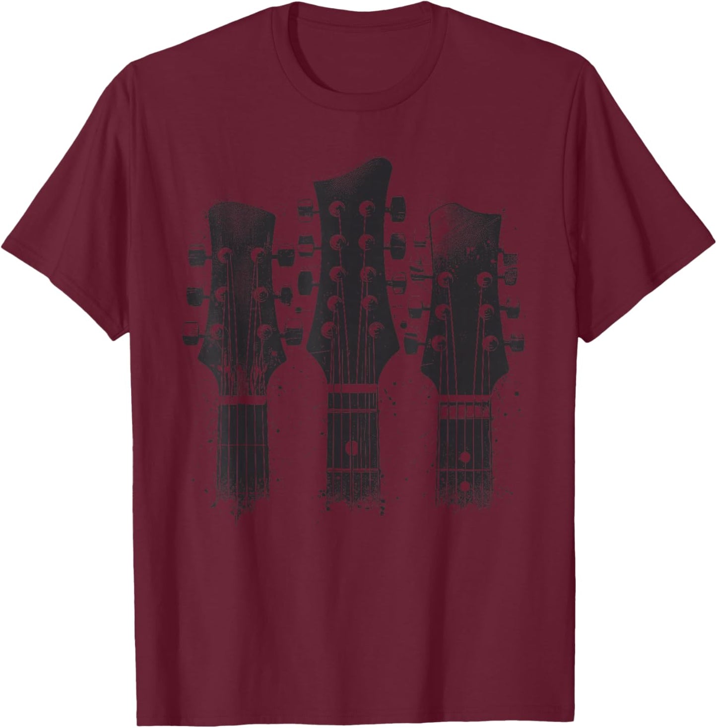 Guitar Player Rock and Roll Musician T-Shirt - T-Shirt | Maroon