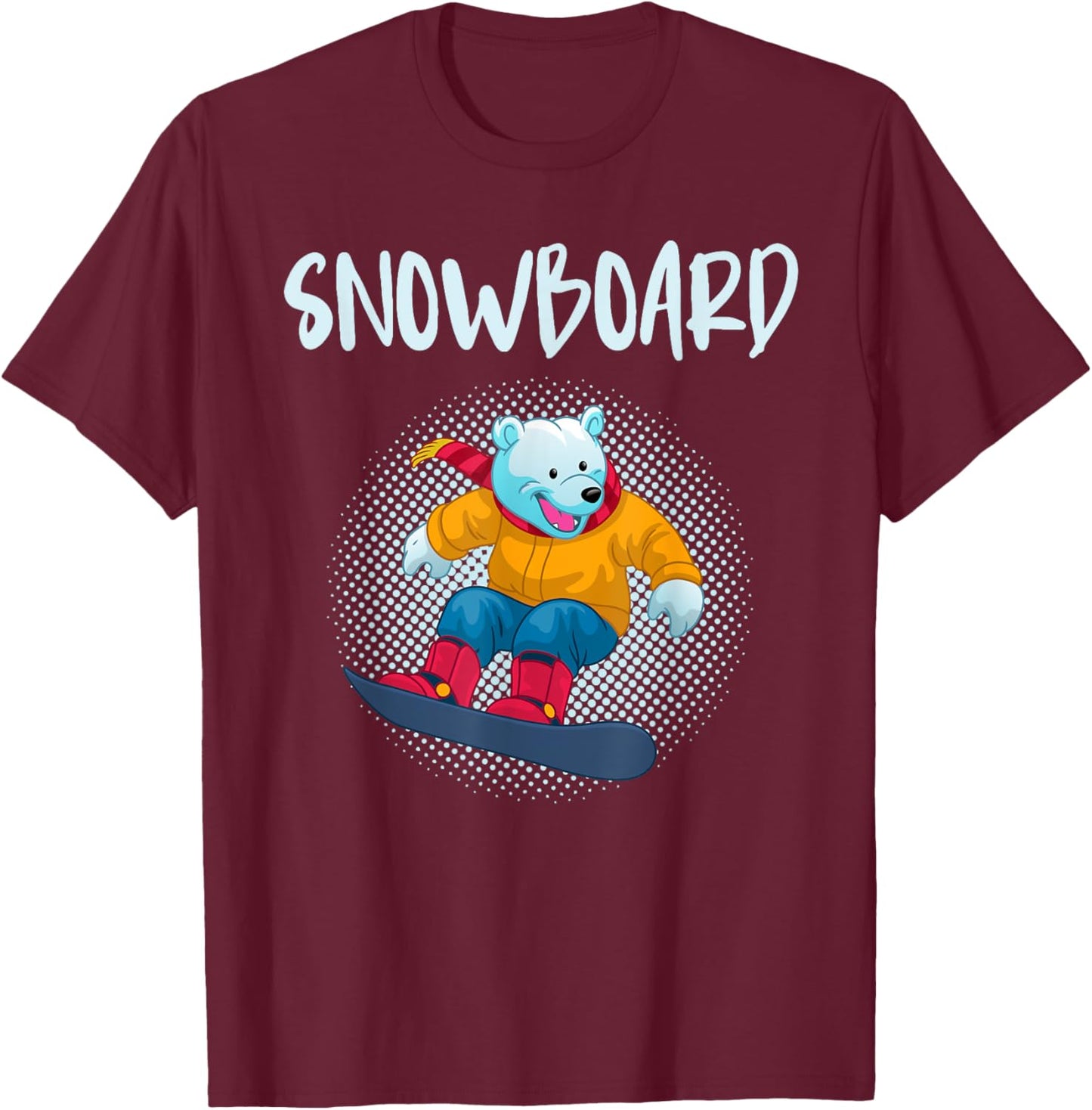 Snowboarding Kids SNOWBOARD Snowboarder Toddlers T-Shirt - T-Shirt | Maroon