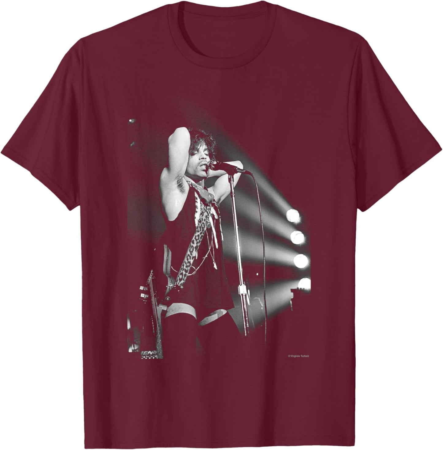Prince Live Amsterdam Paradiso Club By Virgina Turbett T-Shirt - T-Shirt | Maroon