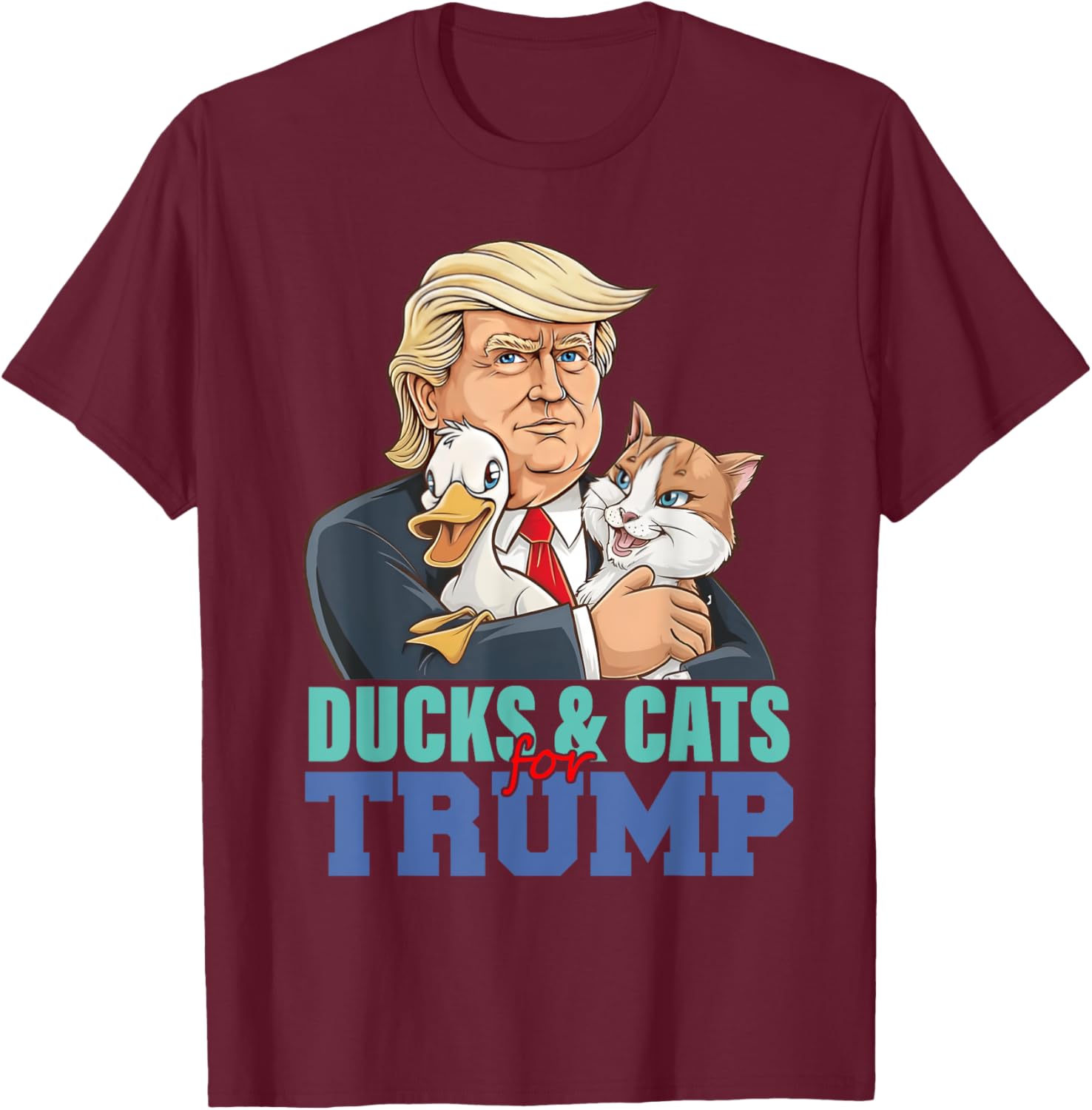 Prevent Animal Cruelty And Tortured Vote Trump Save Pets T-Shirt - T-Shirt | Maroon