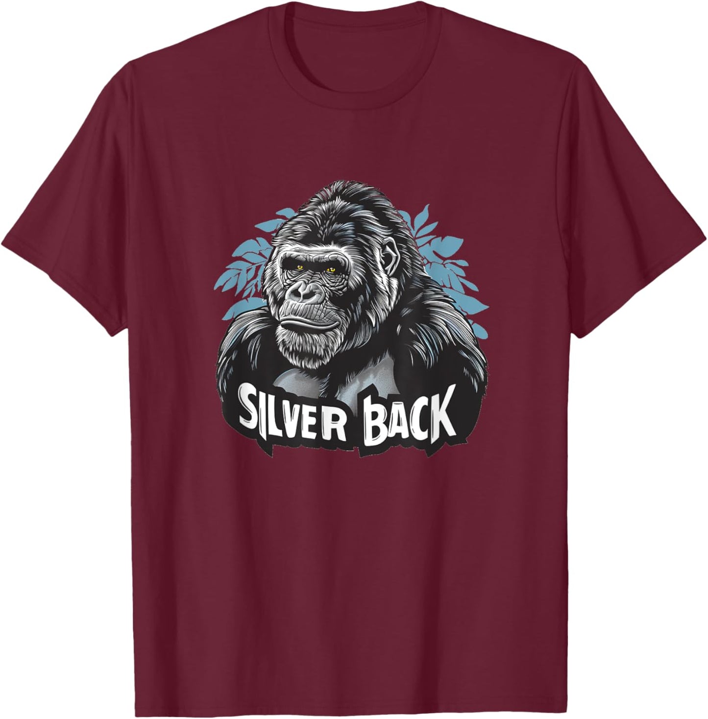 Cool Silverback Monkey Costume for Gorilla Lovers T-Shirt - T-Shirt | Maroon